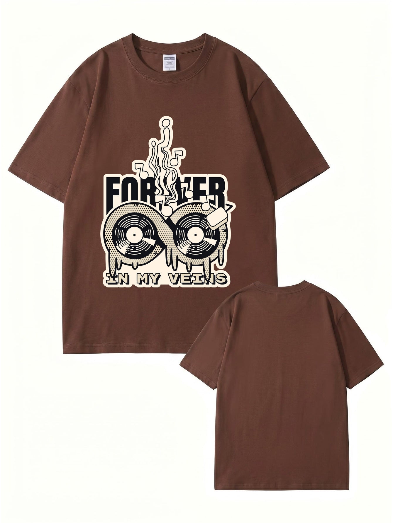 Forever In My Veins Vinyl Record Graphic T-Shirt