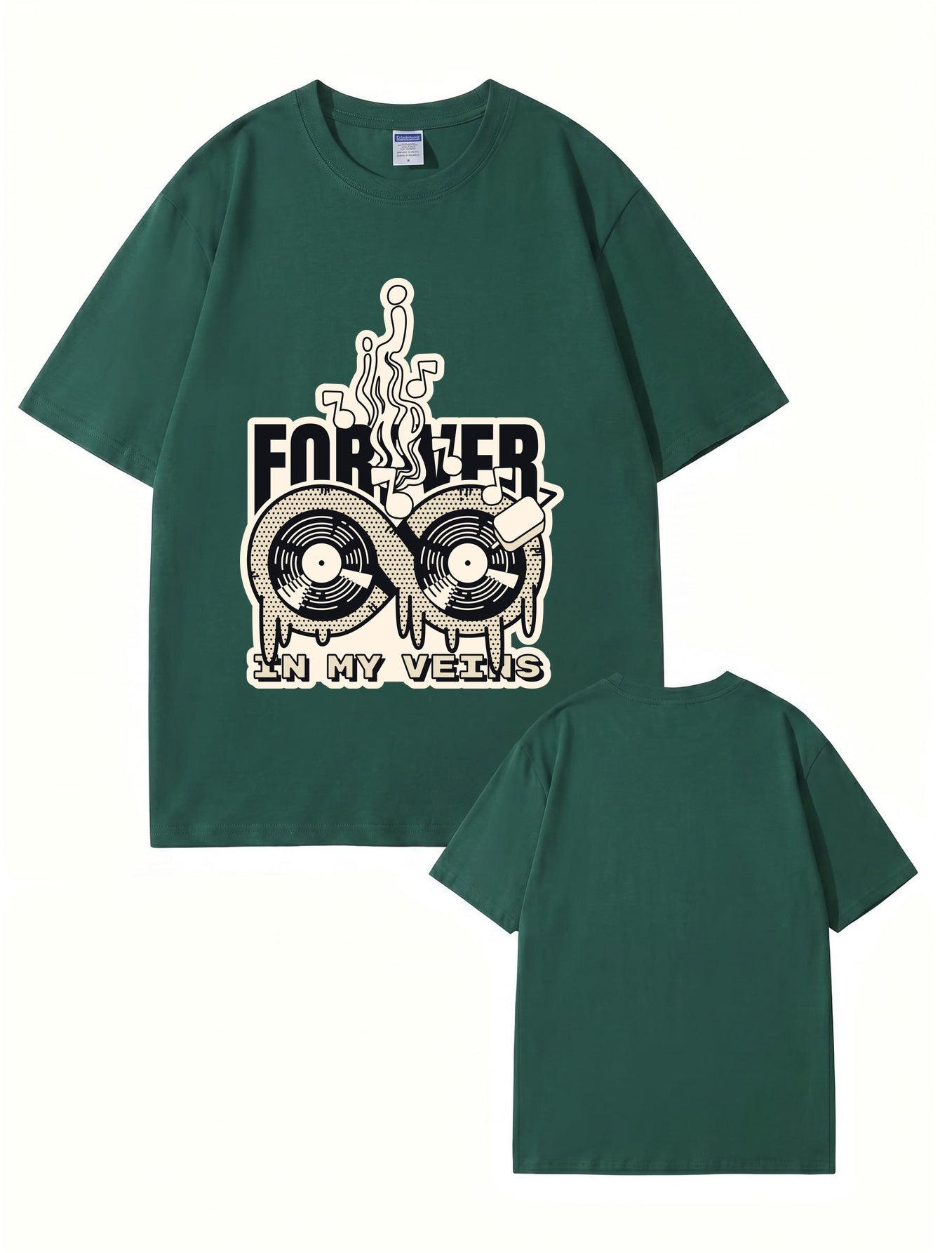 Forever In My Veins Vinyl Record Graphic T-Shirt