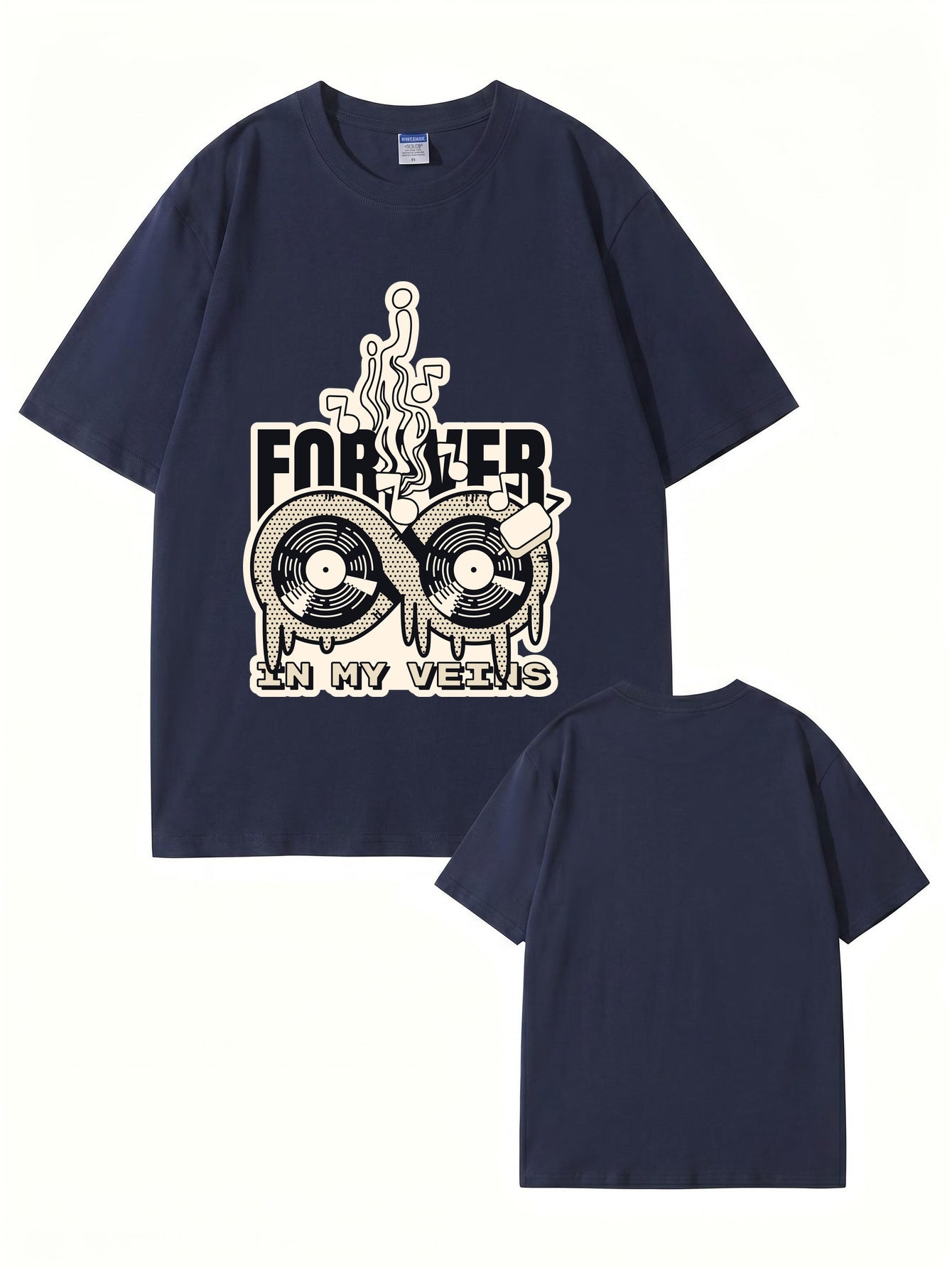 Forever In My Veins Vinyl Record Graphic T-Shirt