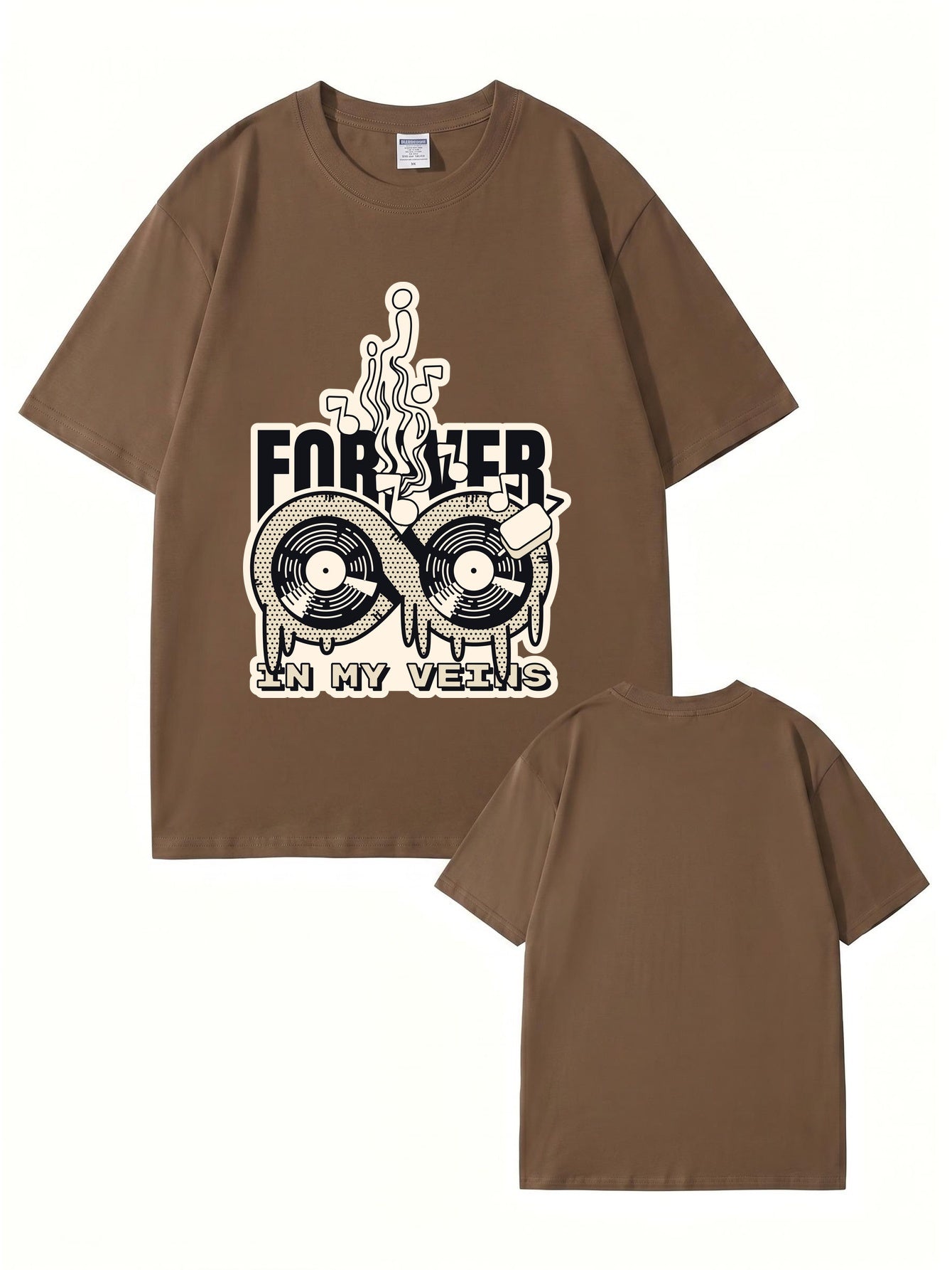 Forever In My Veins Vinyl Record Graphic T-Shirt
