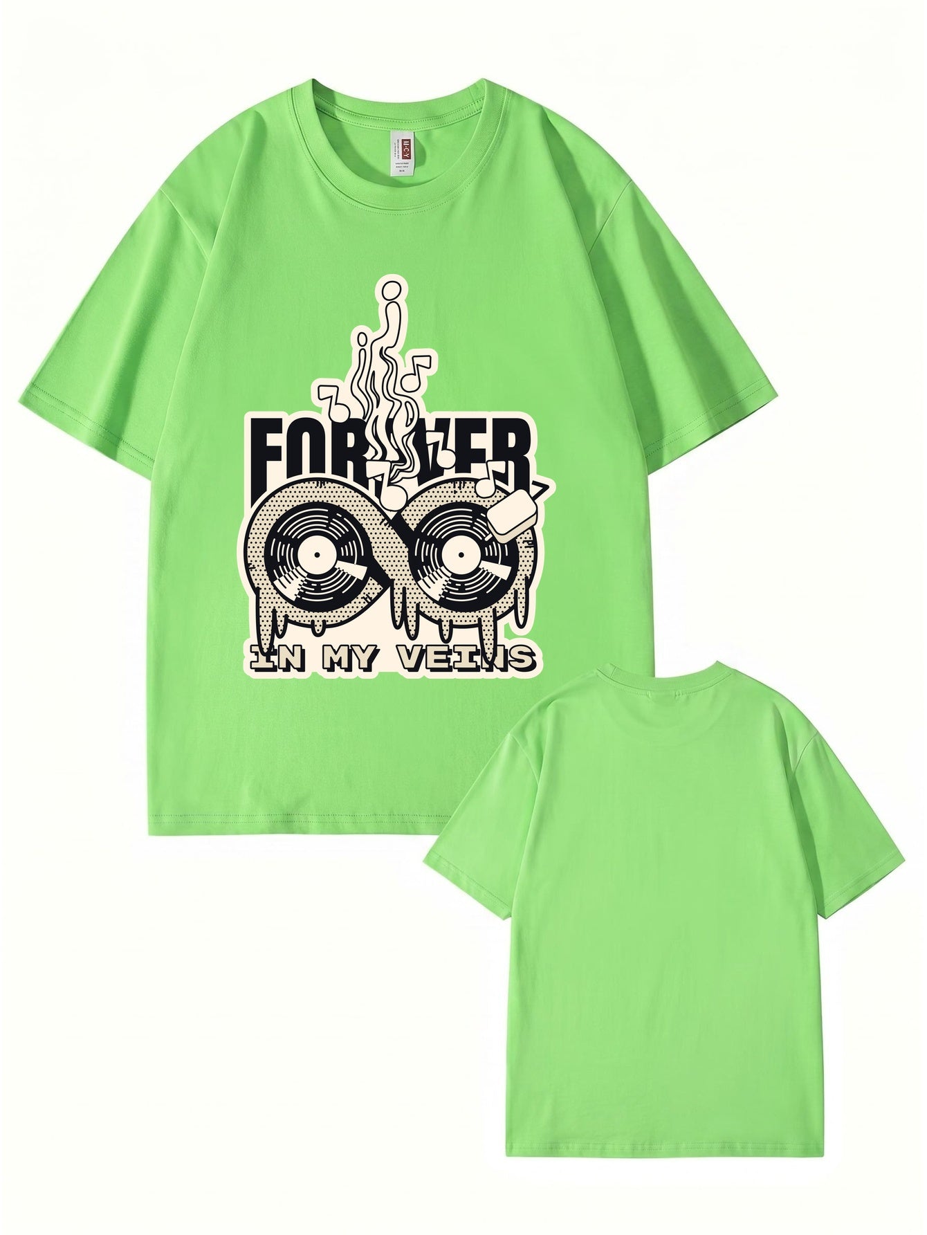 Forever In My Veins Vinyl Record Graphic T-Shirt