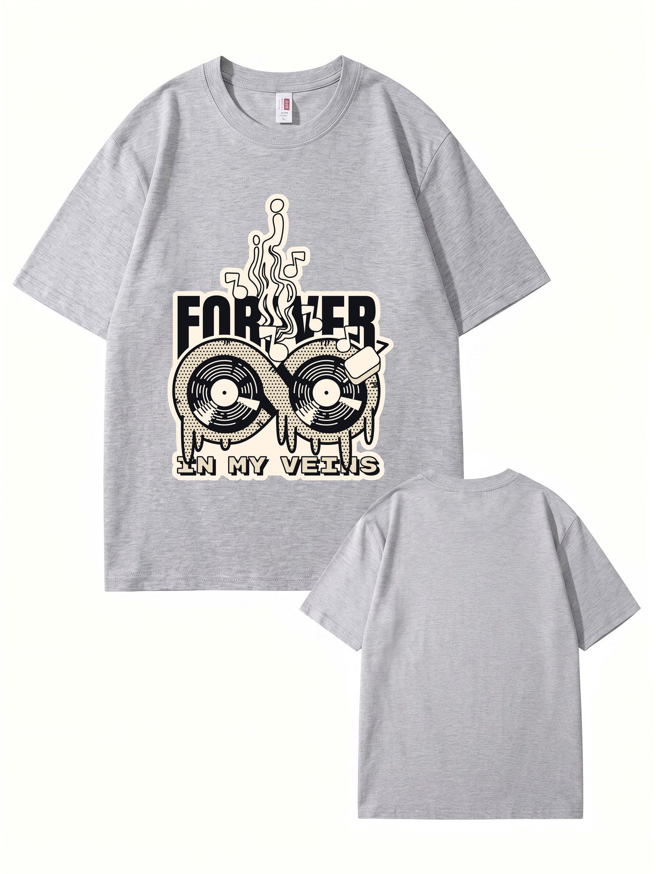 Forever In My Veins Vinyl Record Graphic T-Shirt