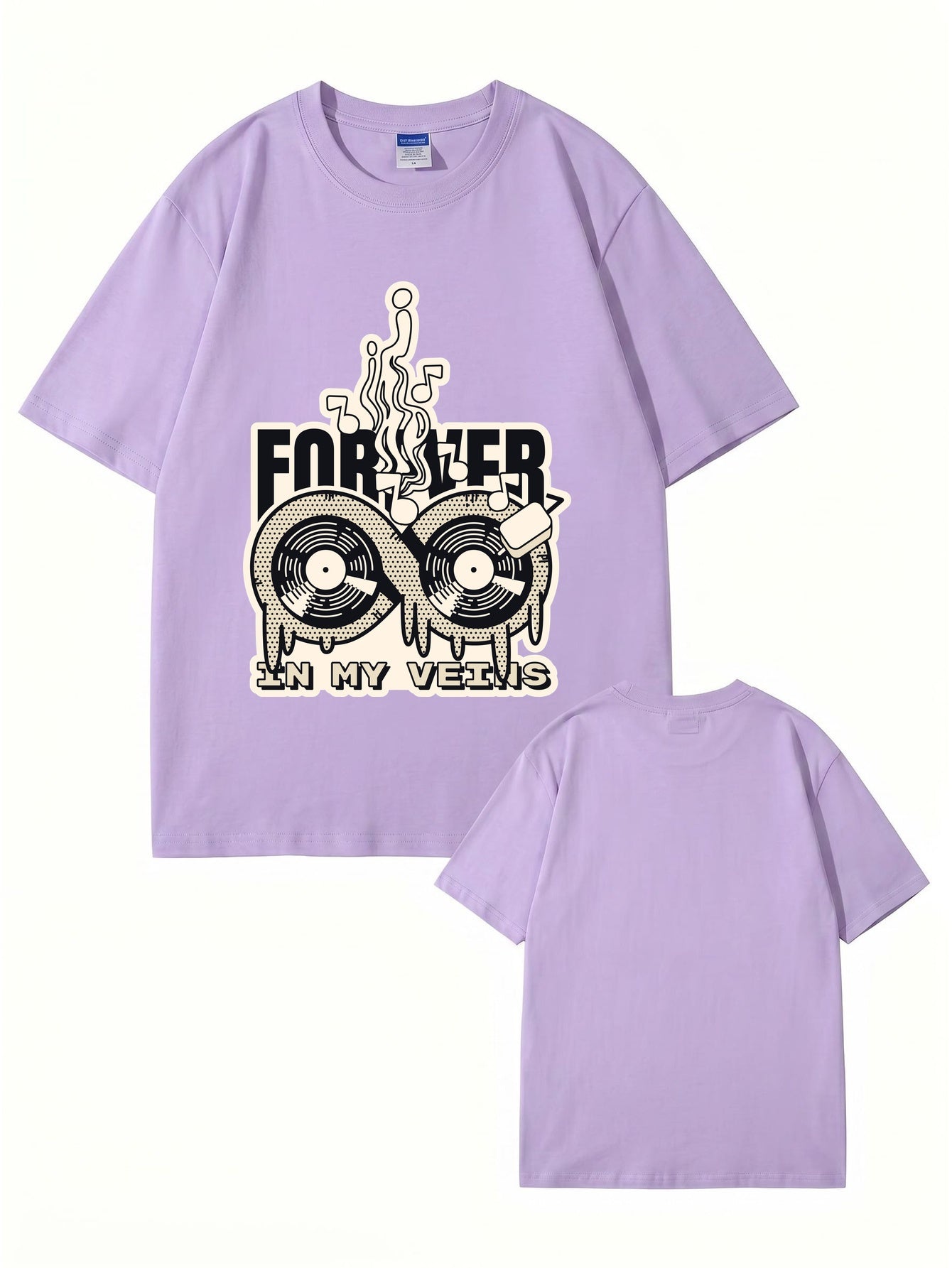 Forever In My Veins Vinyl Record Graphic T-Shirt