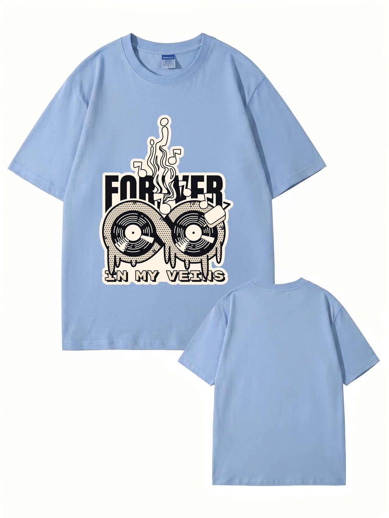 Forever In My Veins Vinyl Record Graphic T-Shirt
