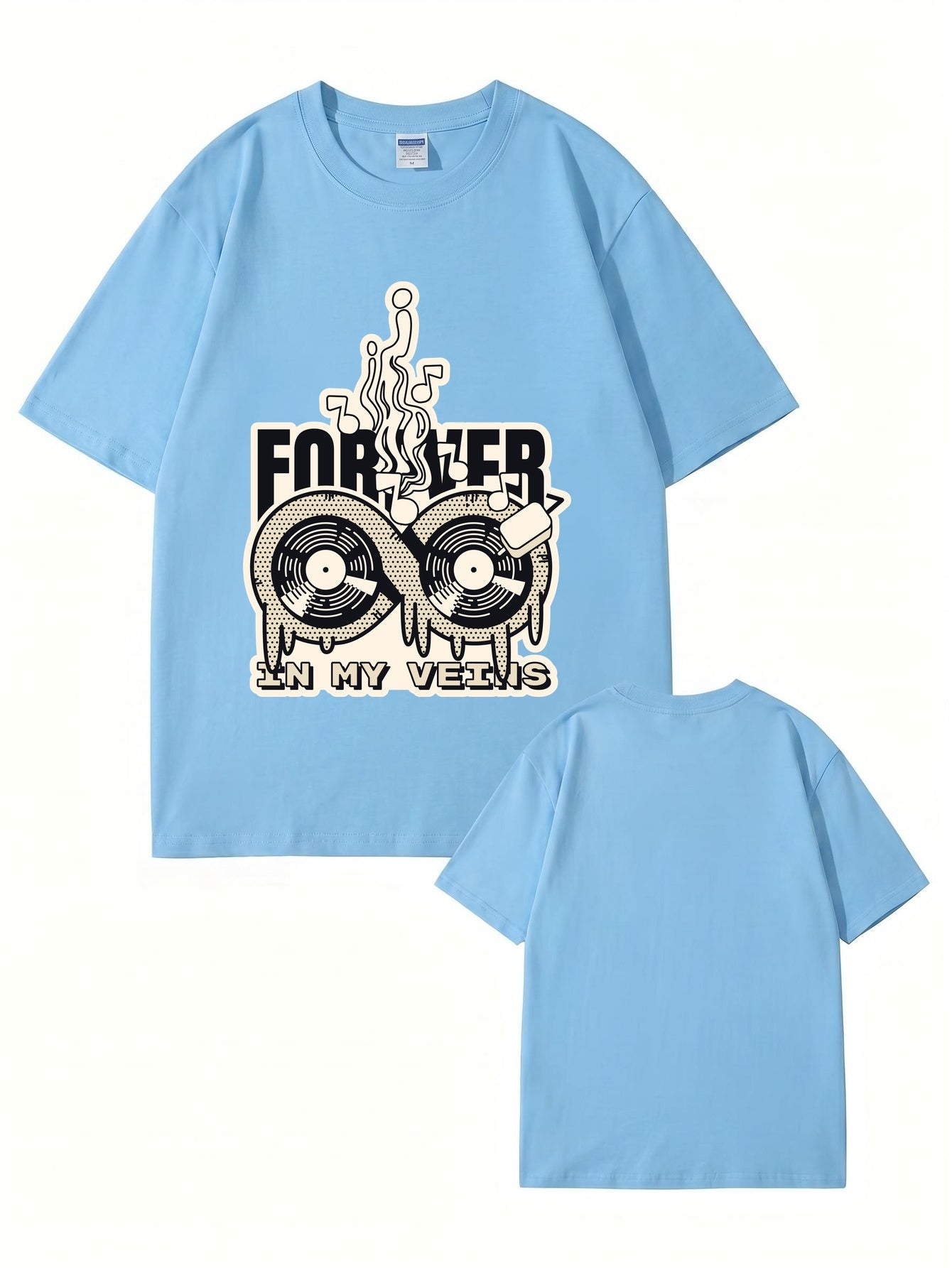 Forever In My Veins Vinyl Record Graphic T-Shirt