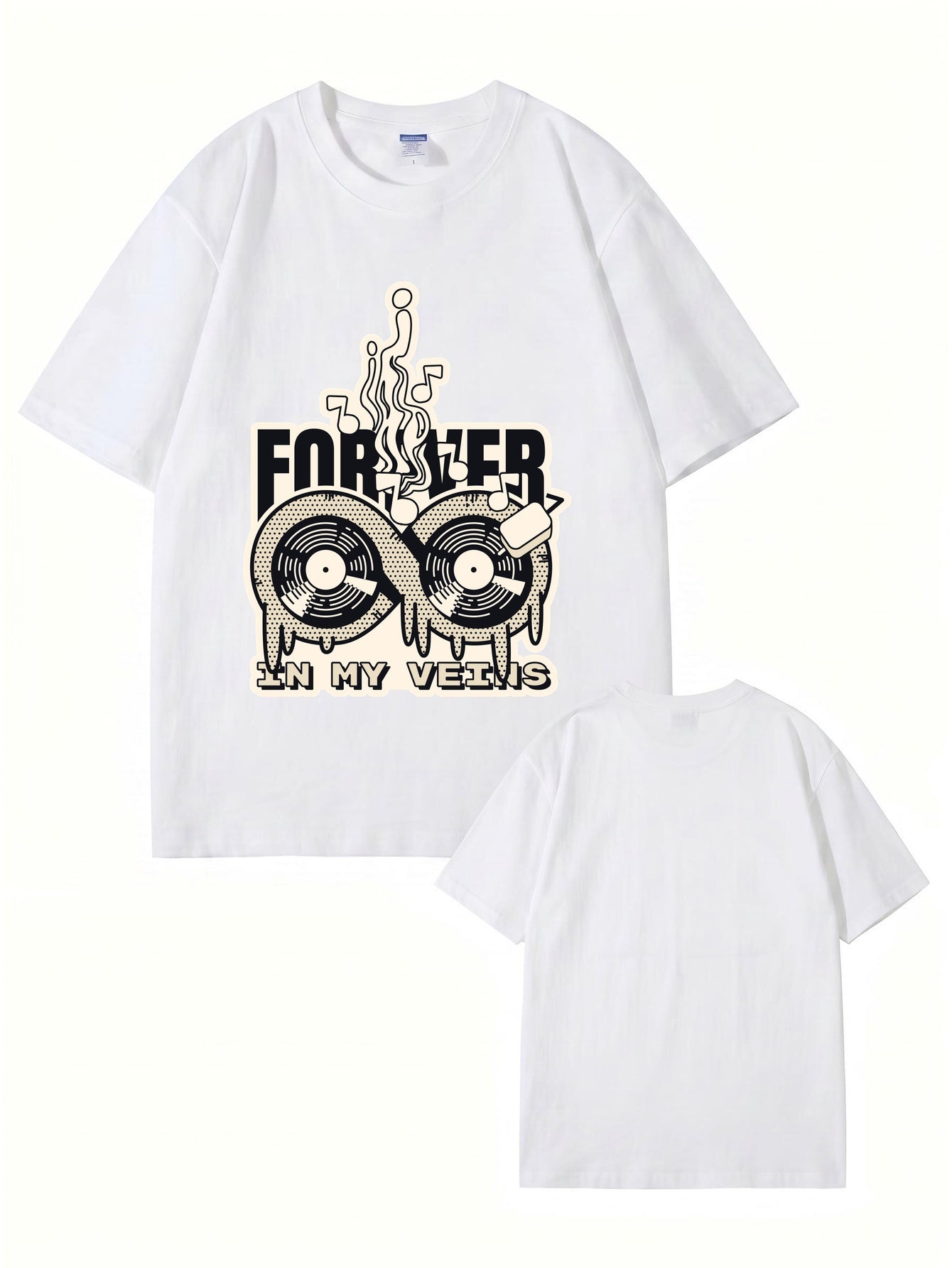 Forever In My Veins Vinyl Record Graphic T-Shirt