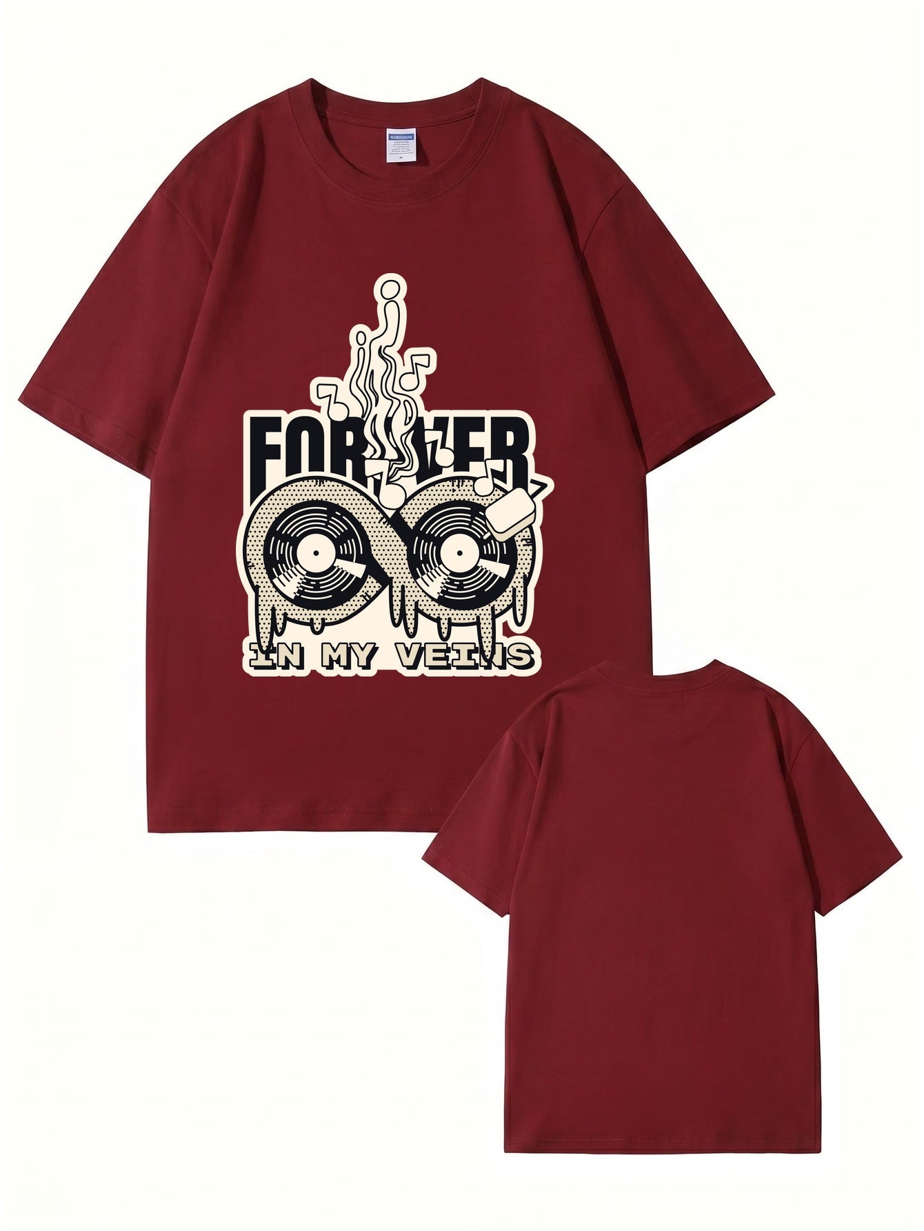 Forever In My Veins Vinyl Record Graphic T-Shirt