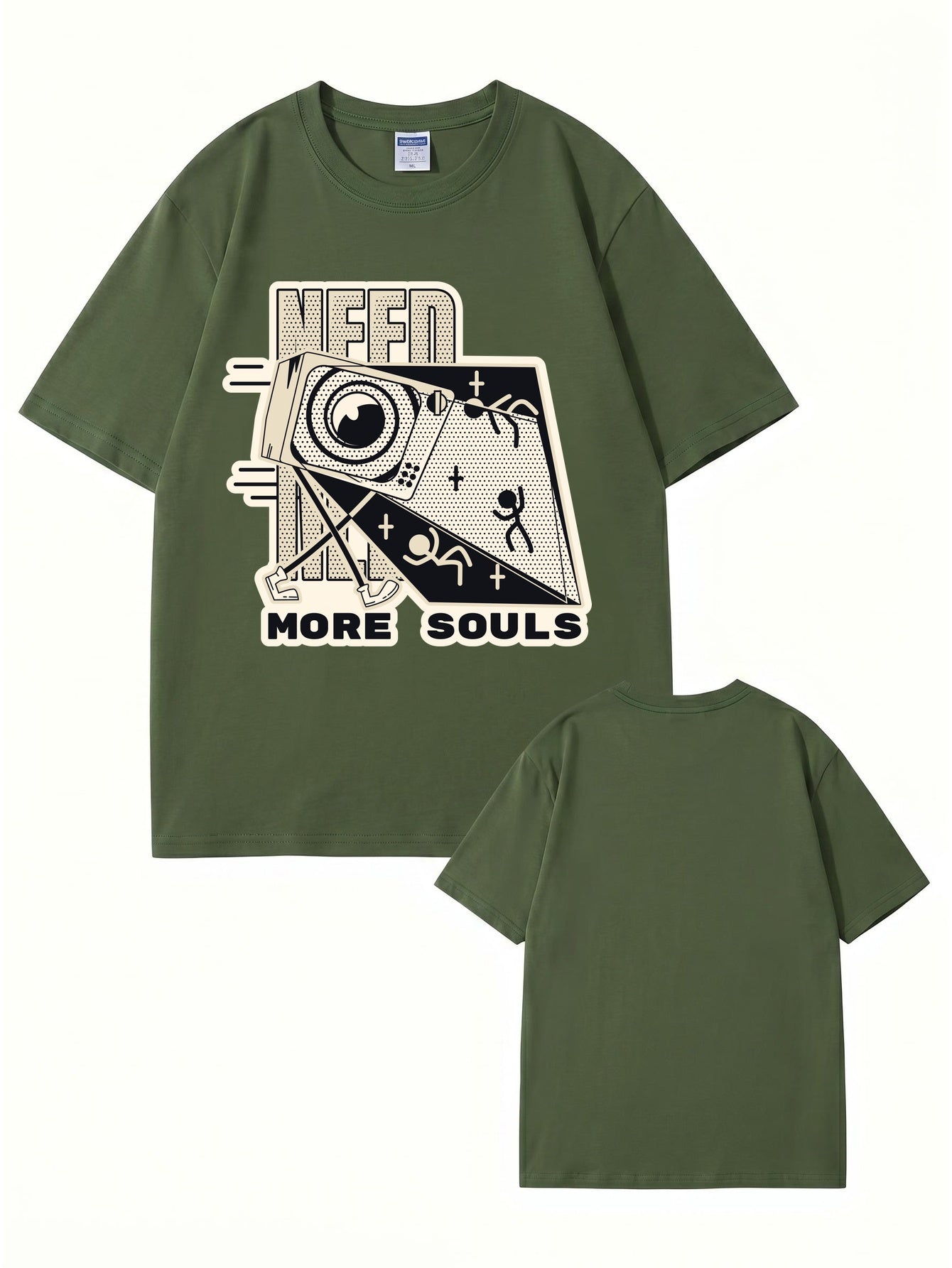 Need More Souls Graphic Print Cotton T-Shirt