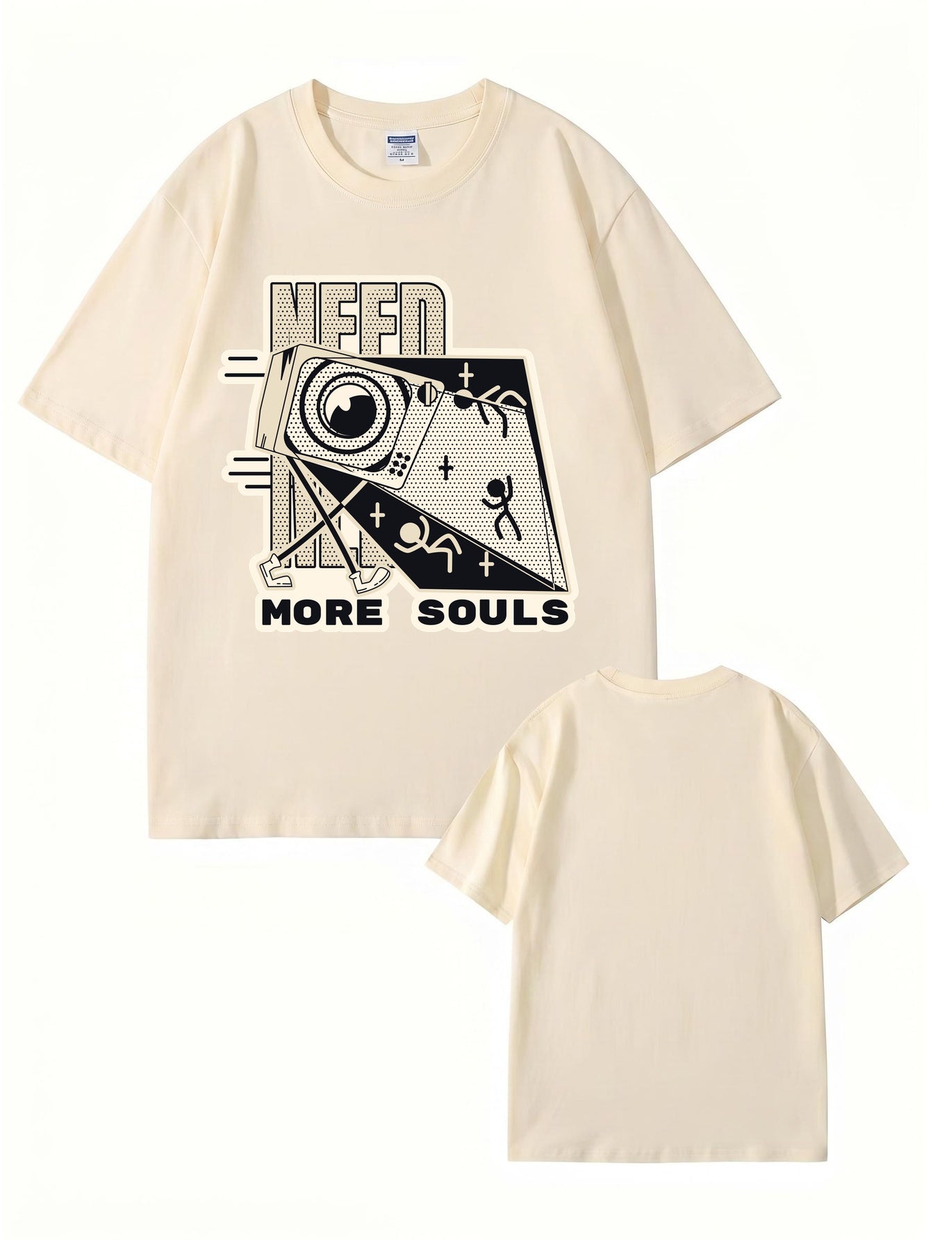 Need More Souls Graphic Print Cotton T-Shirt