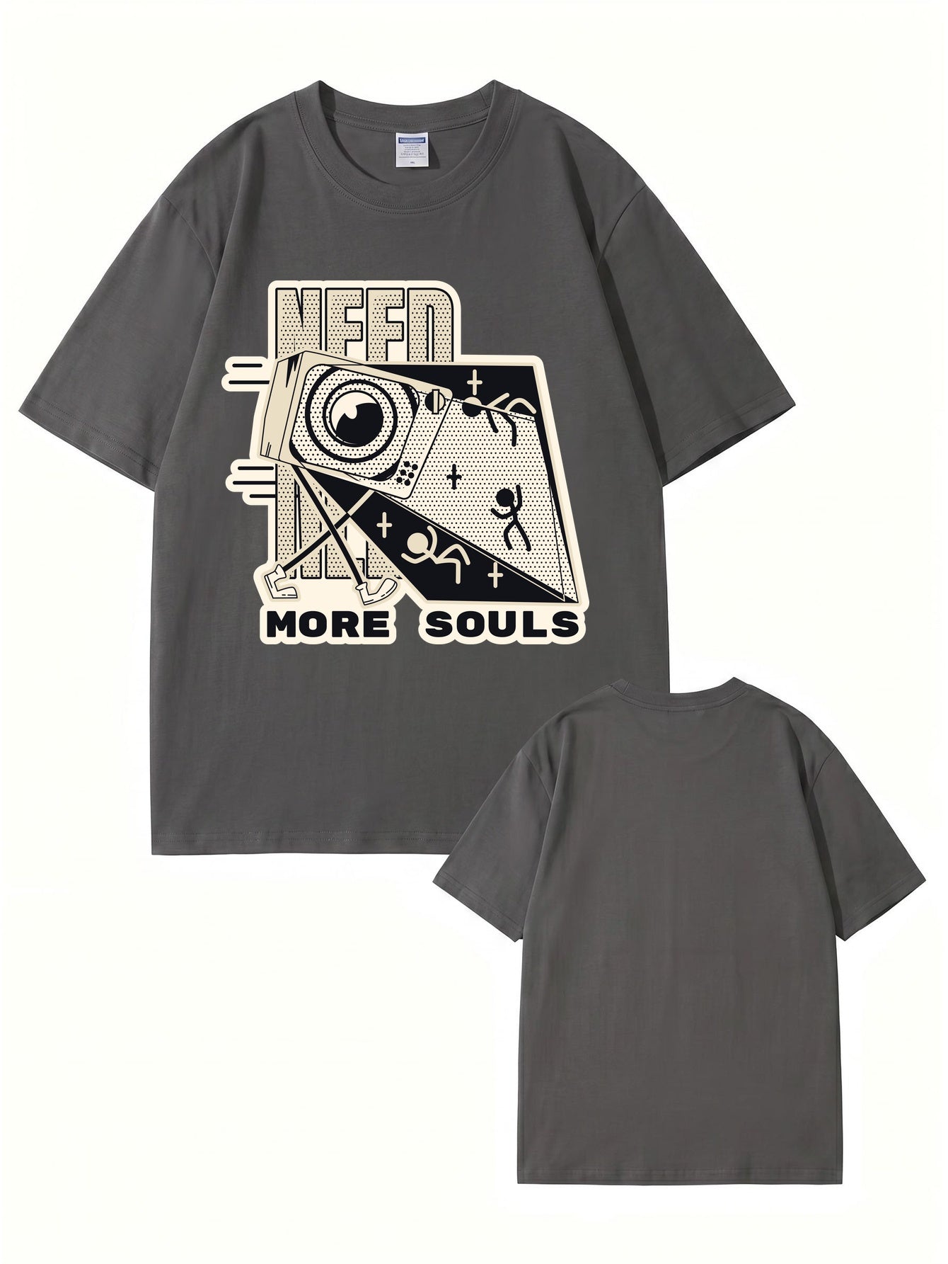Need More Souls Graphic Print Cotton T-Shirt