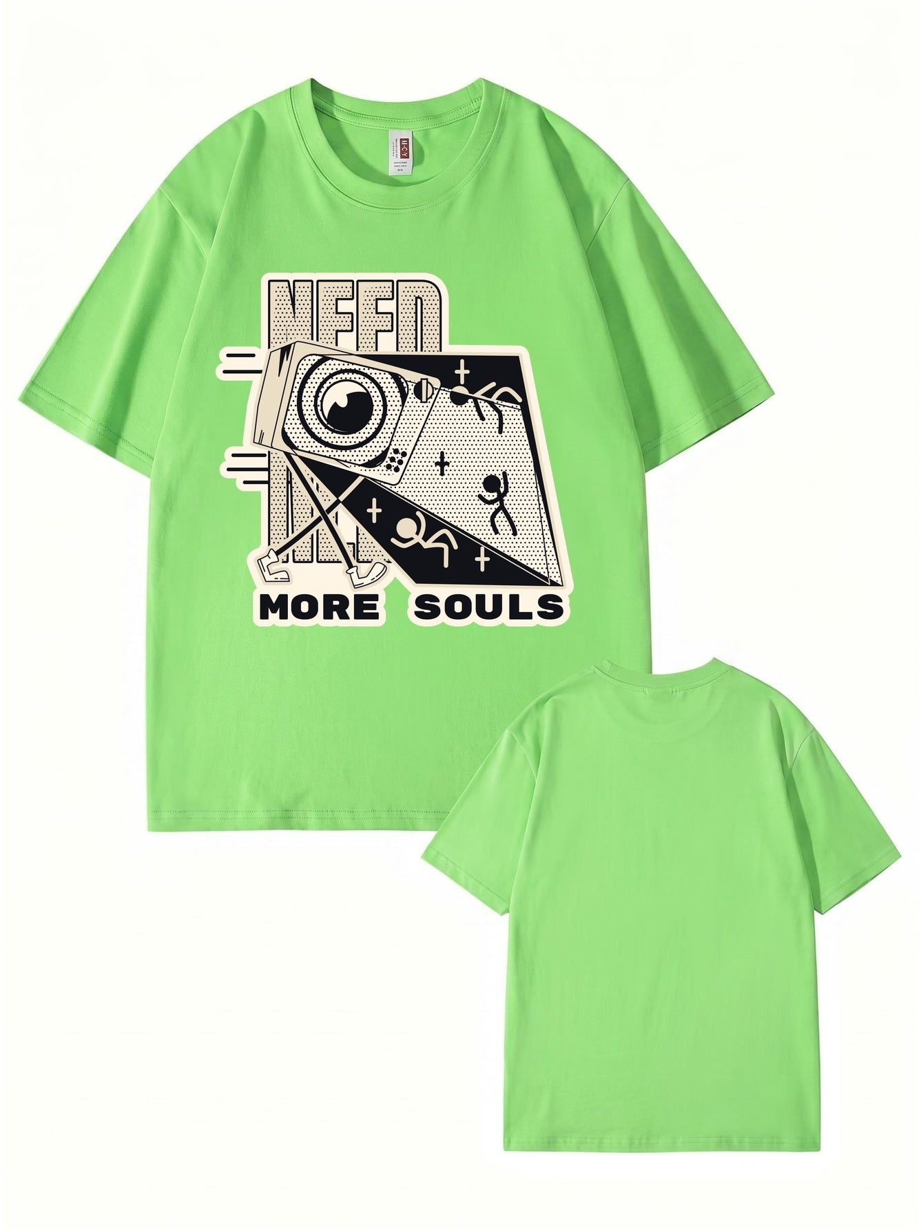 Need More Souls Graphic Print Cotton T-Shirt
