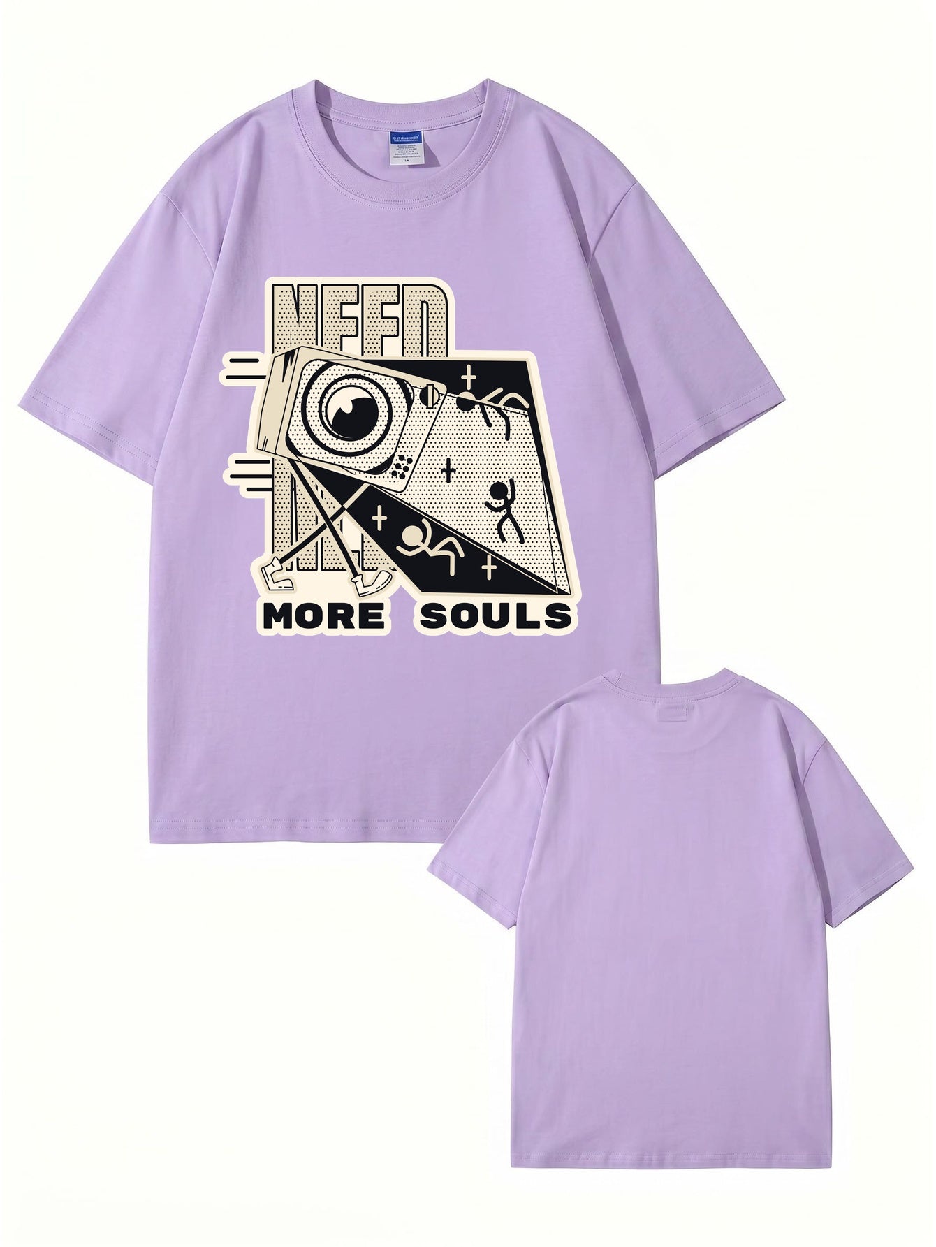 Need More Souls Graphic Print Cotton T-Shirt