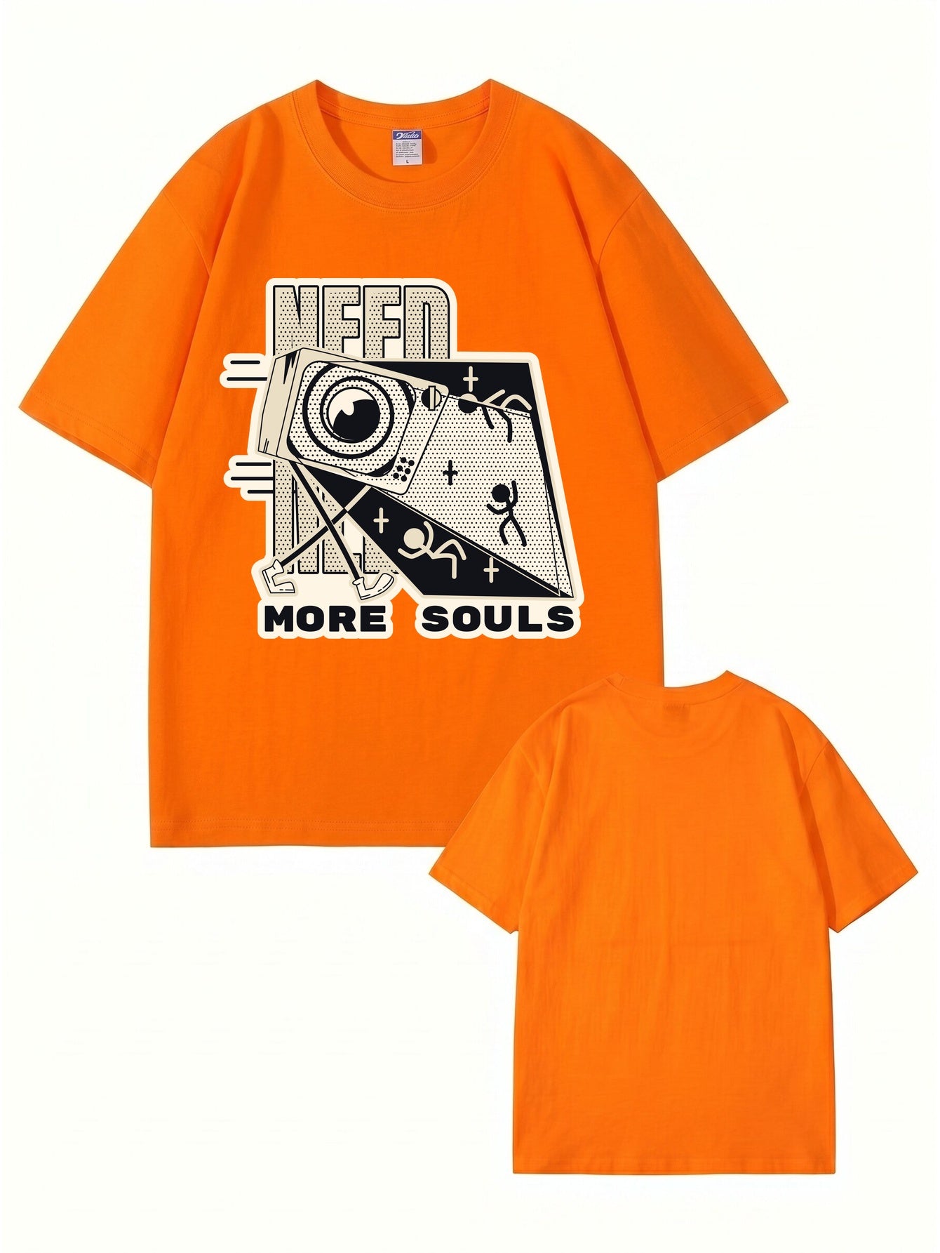 Need More Souls Graphic Print Cotton T-Shirt