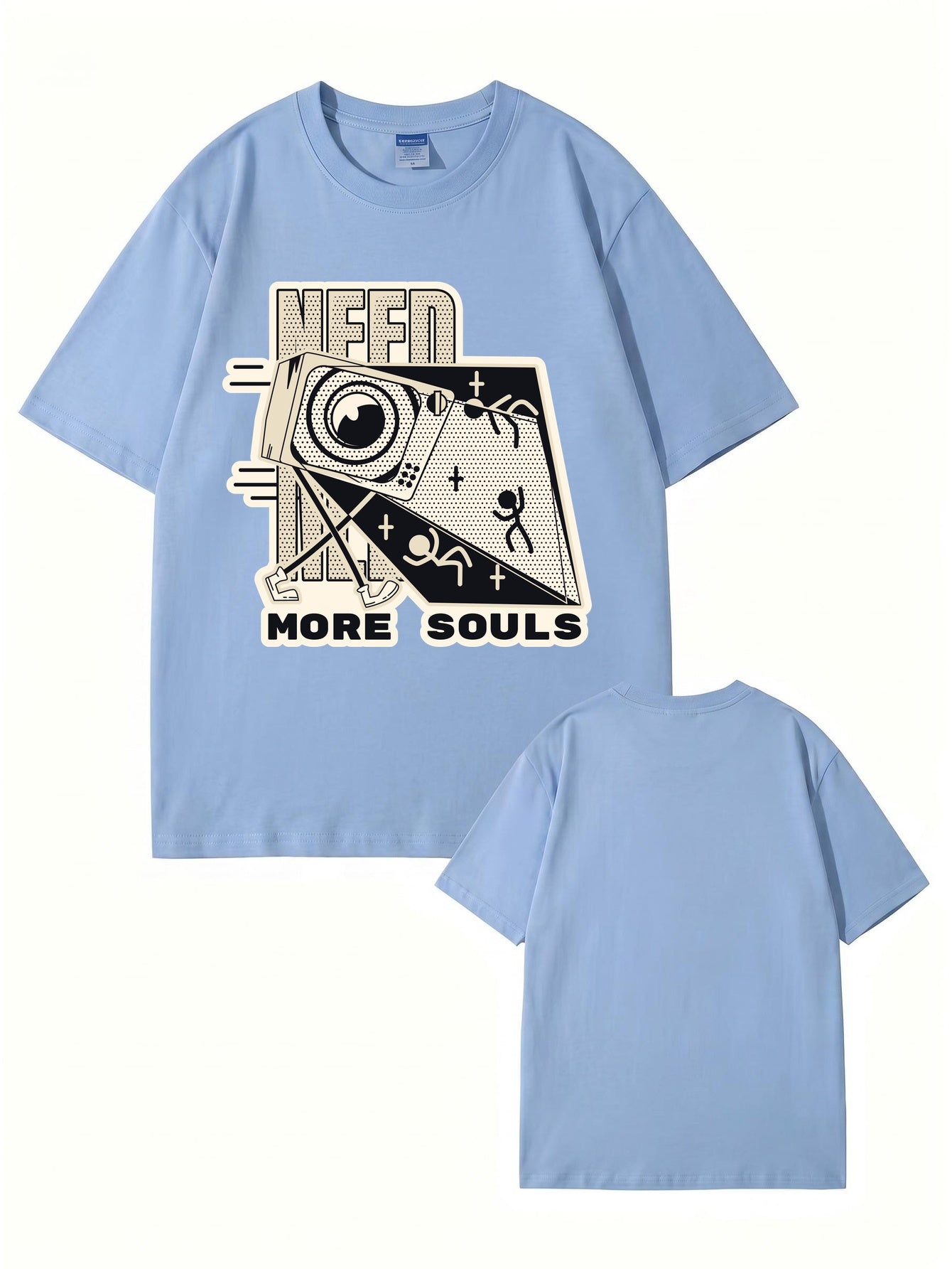 Need More Souls Graphic Print Cotton T-Shirt