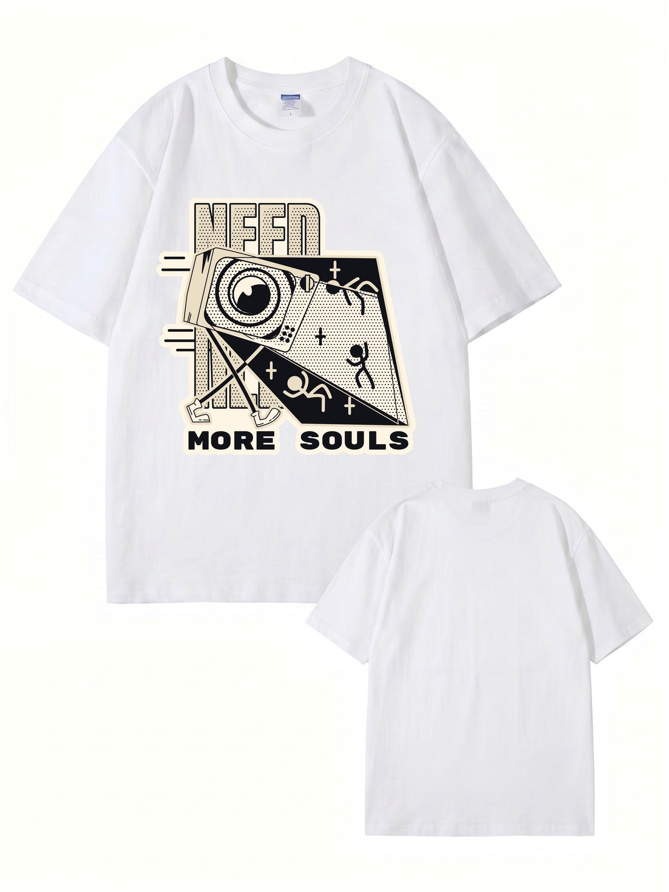 Need More Souls Graphic Print Cotton T-Shirt