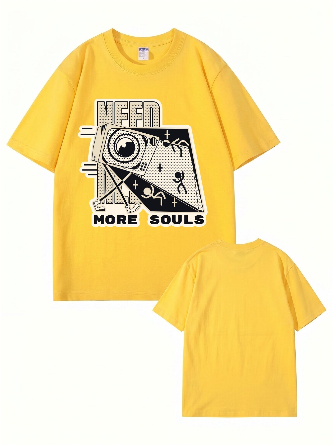 Need More Souls Graphic Print Cotton T-Shirt