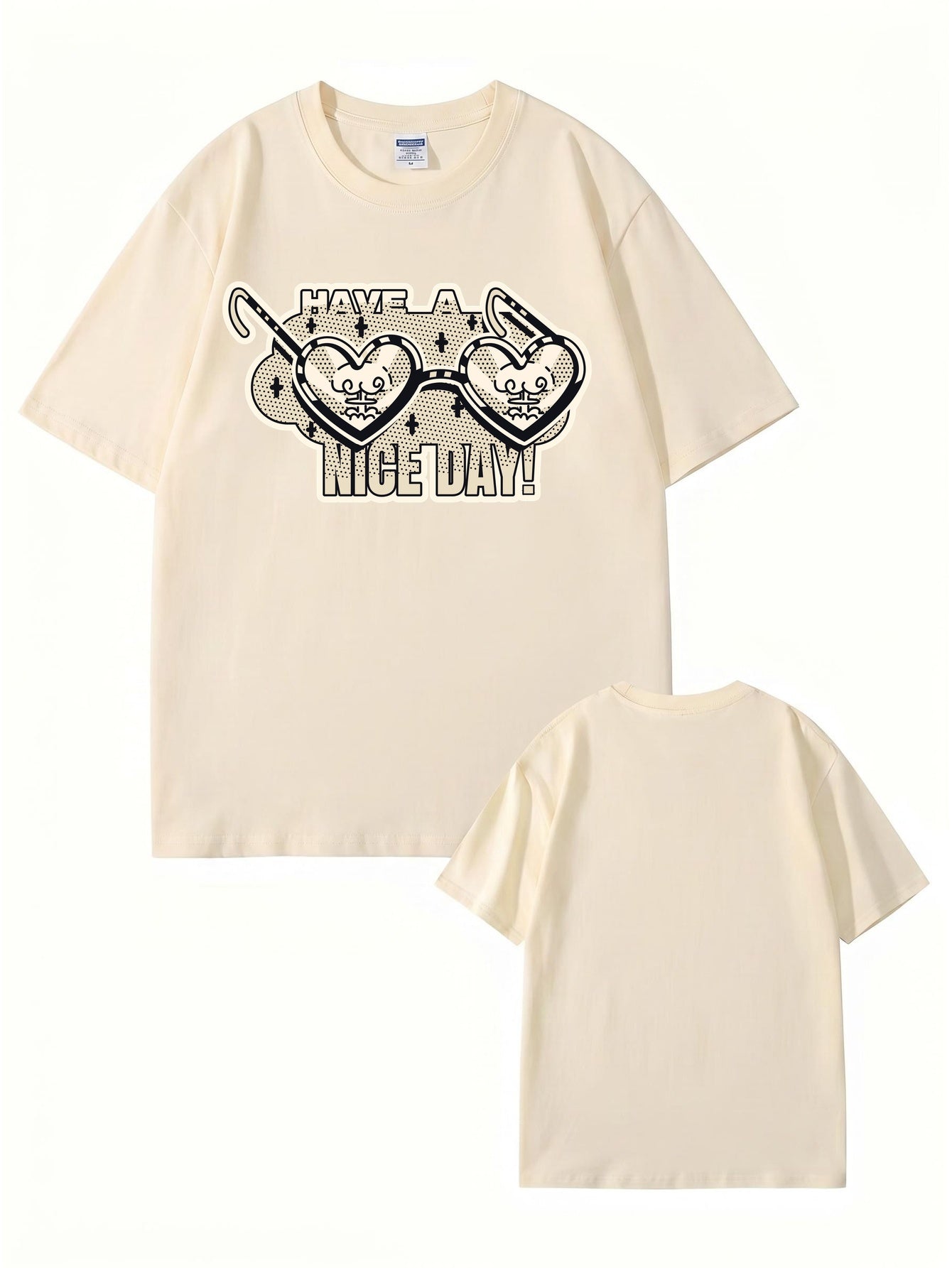 Have A Nice Day Heart Sunglasses Graphic T-Shirt