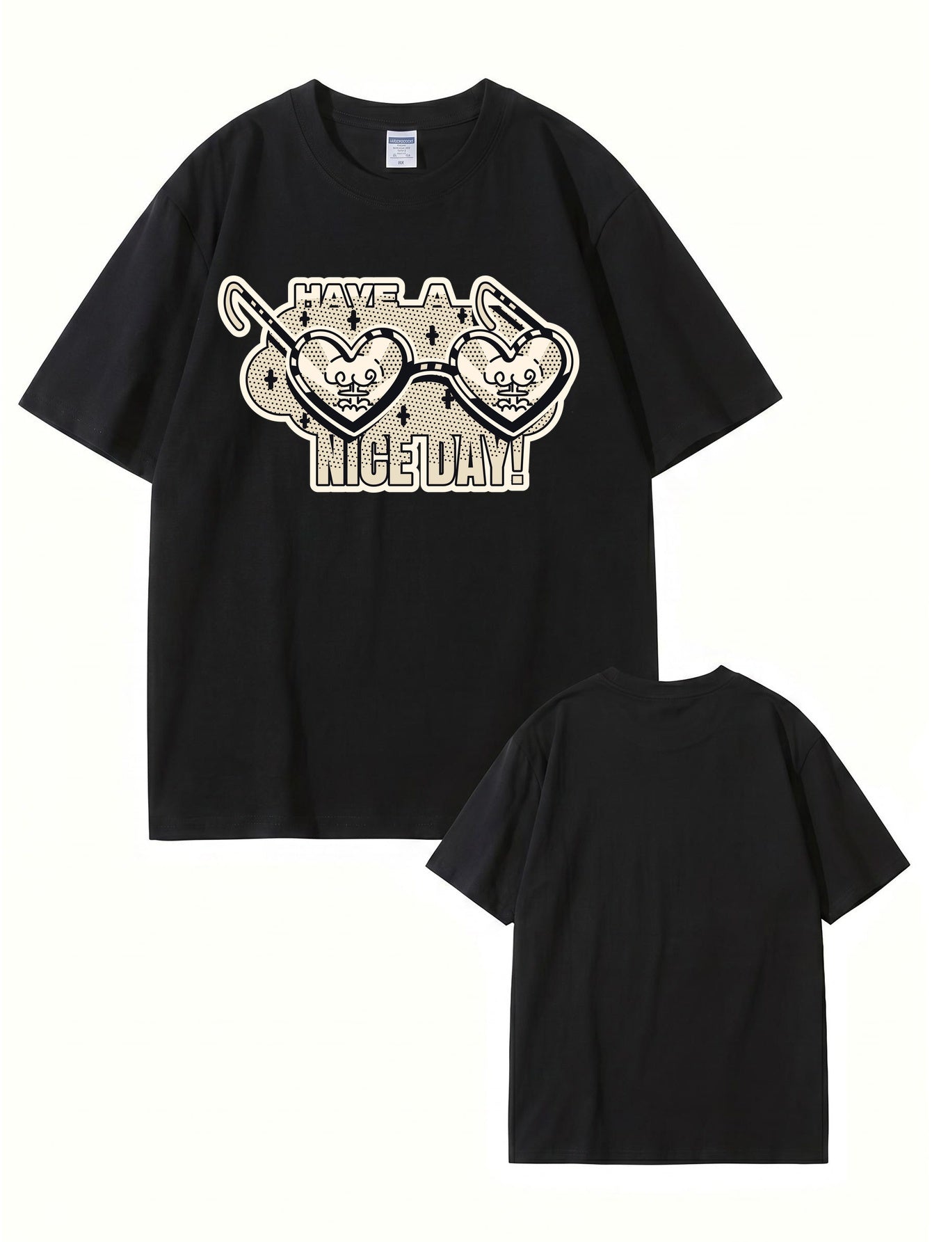 Have A Nice Day Heart Sunglasses Graphic T-Shirt