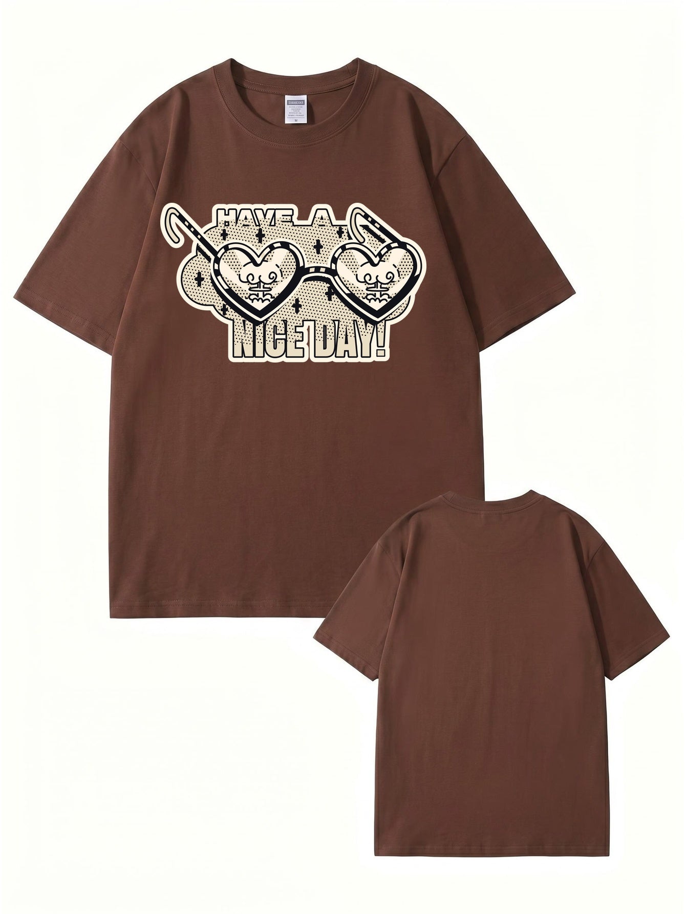 Have A Nice Day Heart Sunglasses Graphic T-Shirt