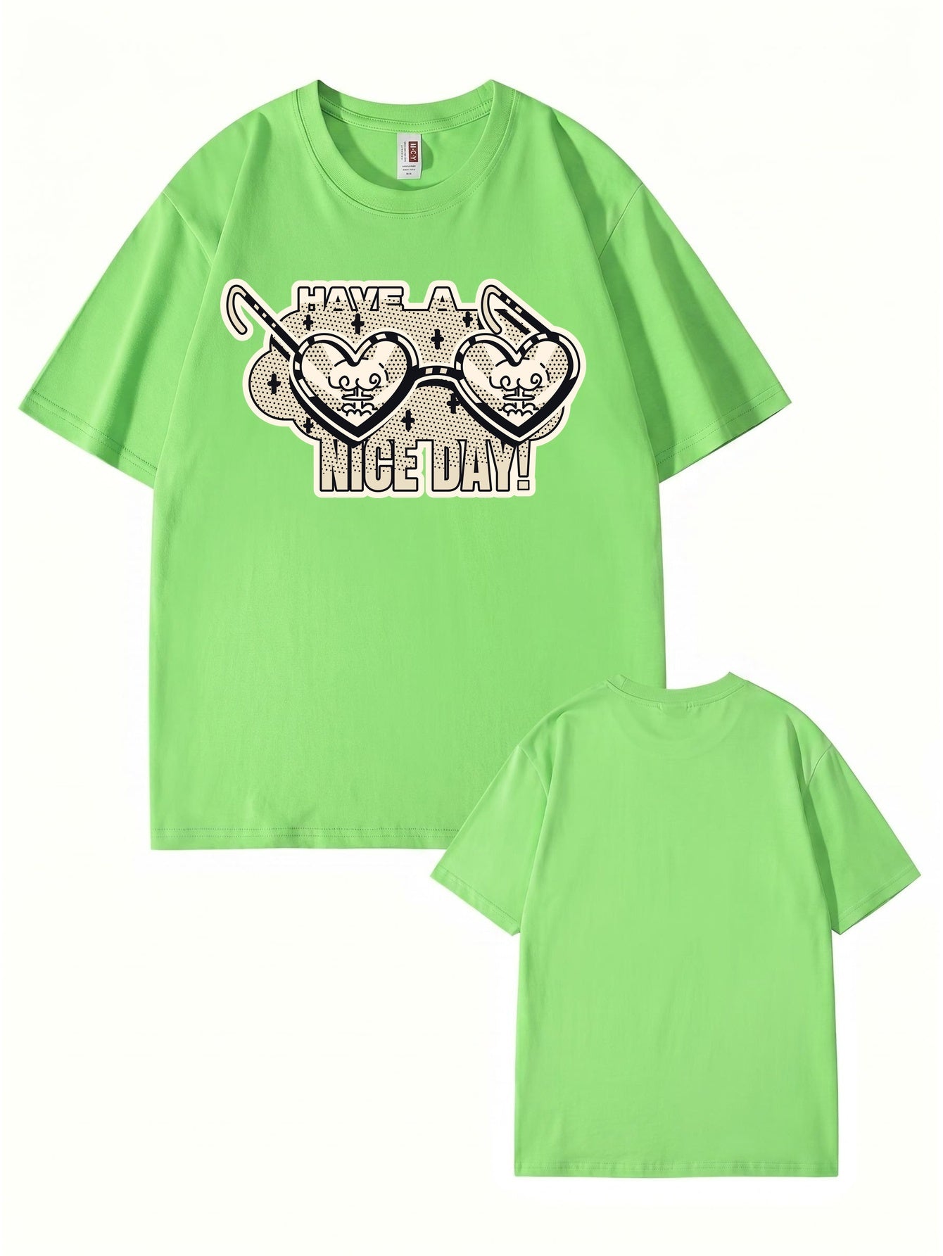 Have A Nice Day Heart Sunglasses Graphic T-Shirt