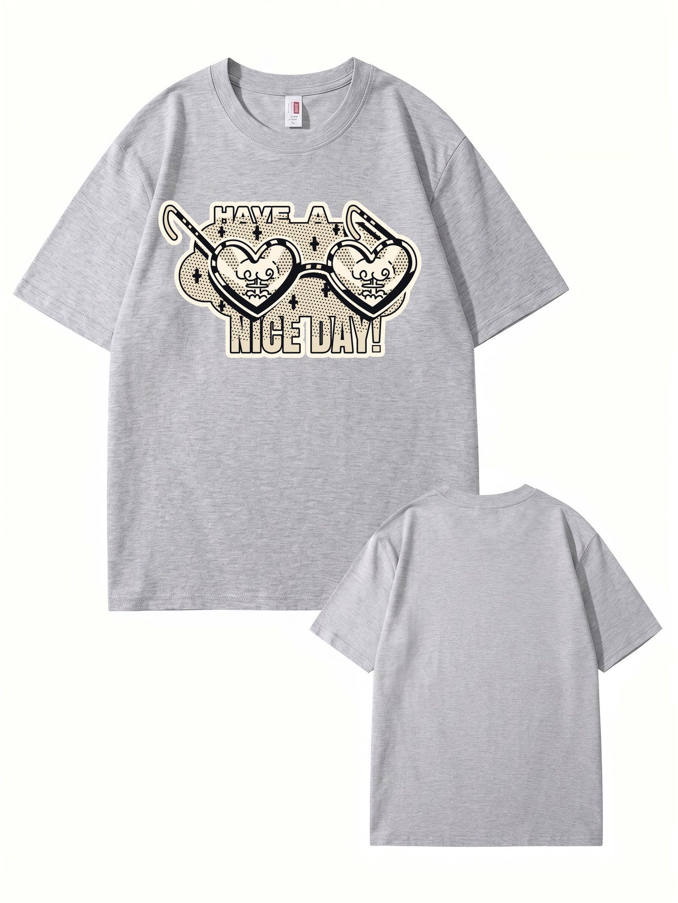 Have A Nice Day Heart Sunglasses Graphic T-Shirt