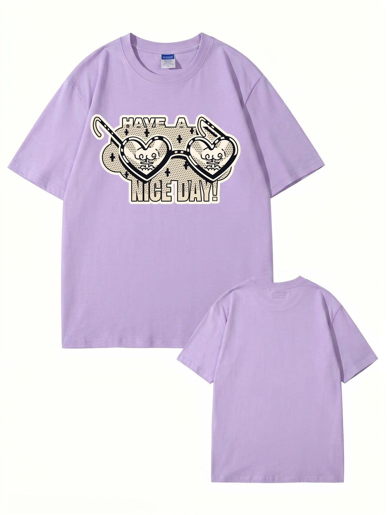 Have A Nice Day Heart Sunglasses Graphic T-Shirt