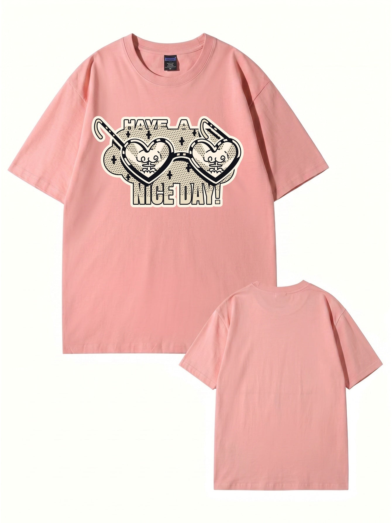 Have A Nice Day Heart Sunglasses Graphic T-Shirt