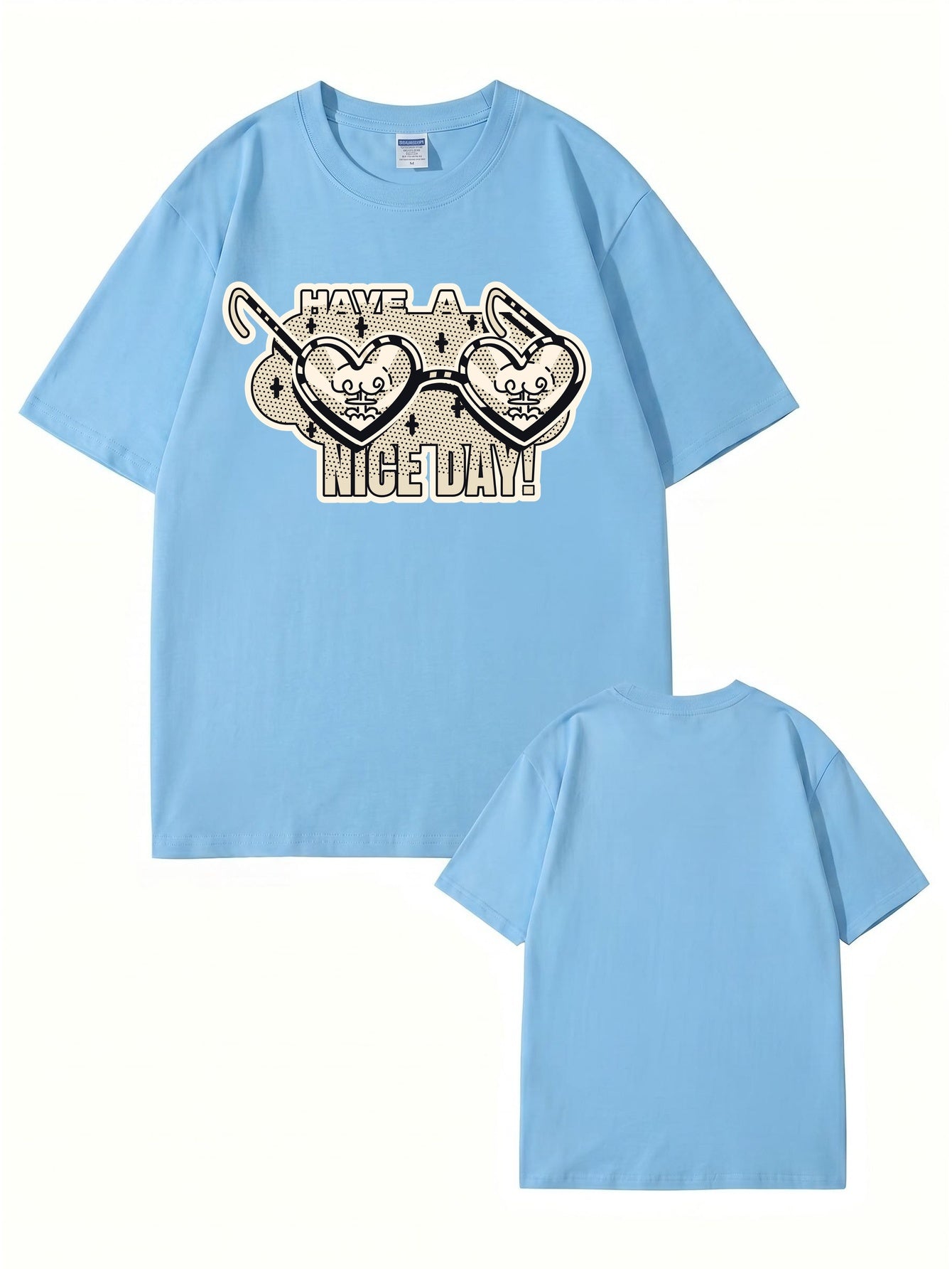 Have A Nice Day Heart Sunglasses Graphic T-Shirt