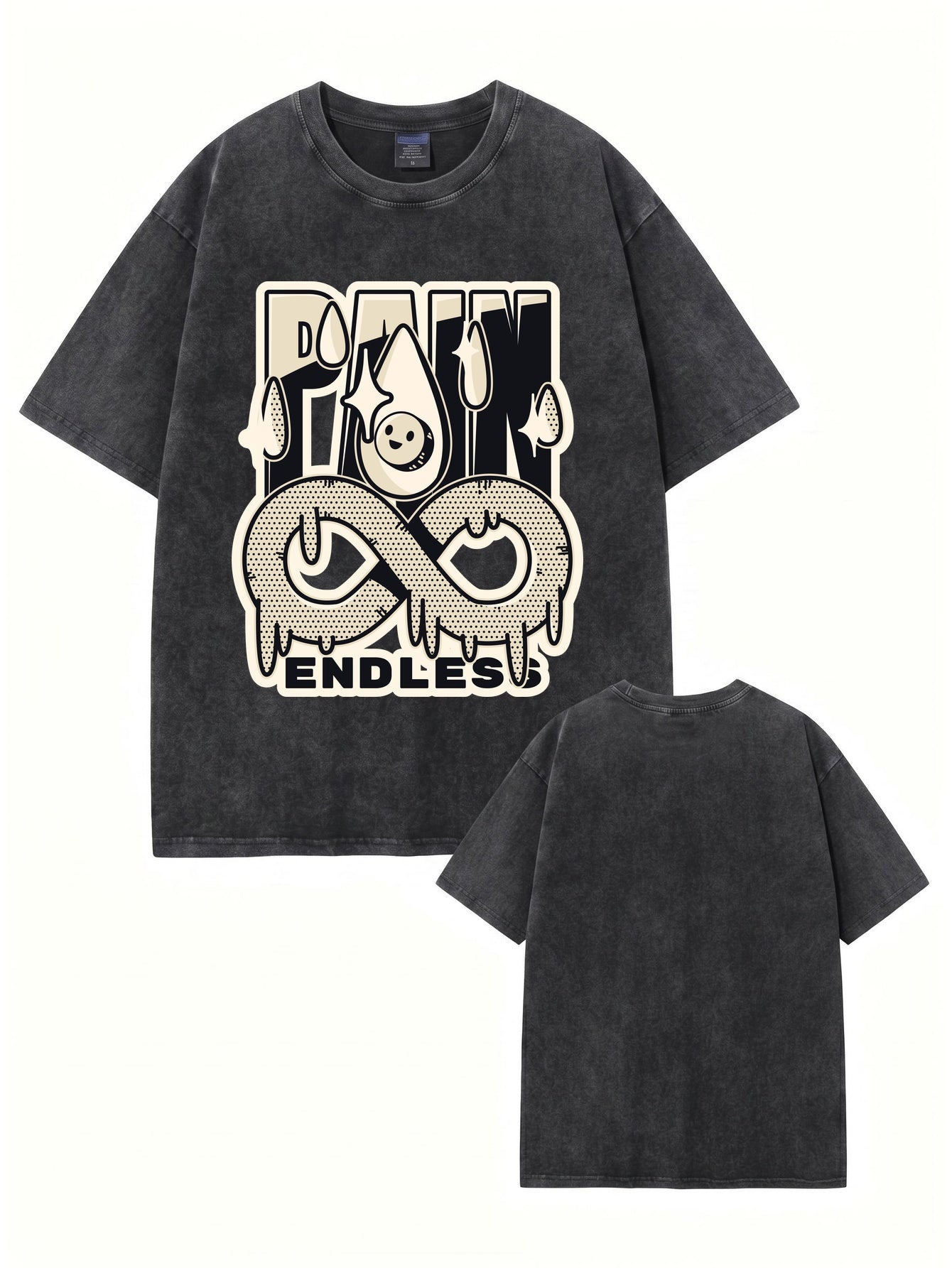 Endless Pain Vintage Washed Heavyweight Graphic T-Shirt