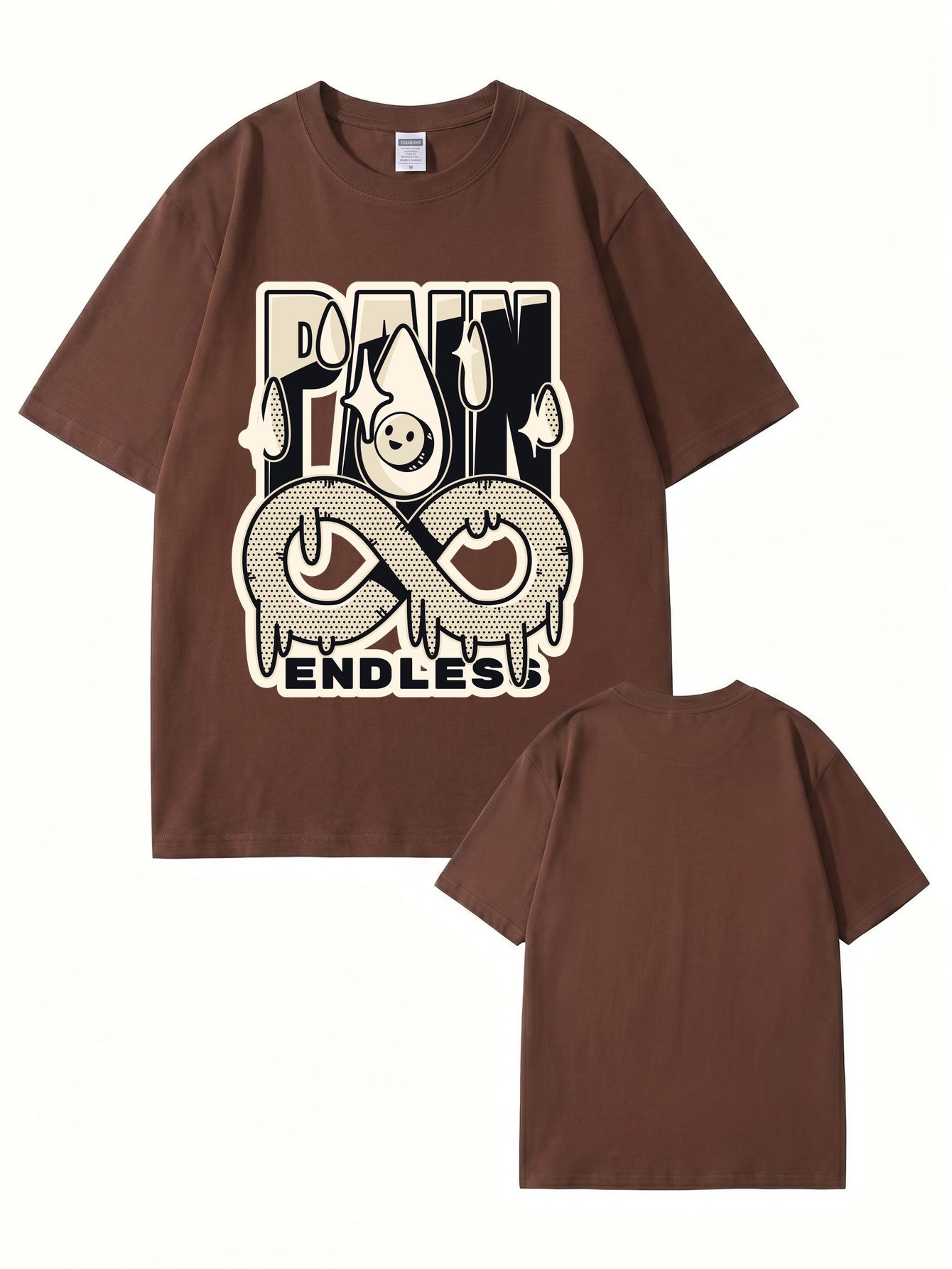Endless Pain Graphic Print T-Shirt - 22 Colors, Premium 200gsm Cotton