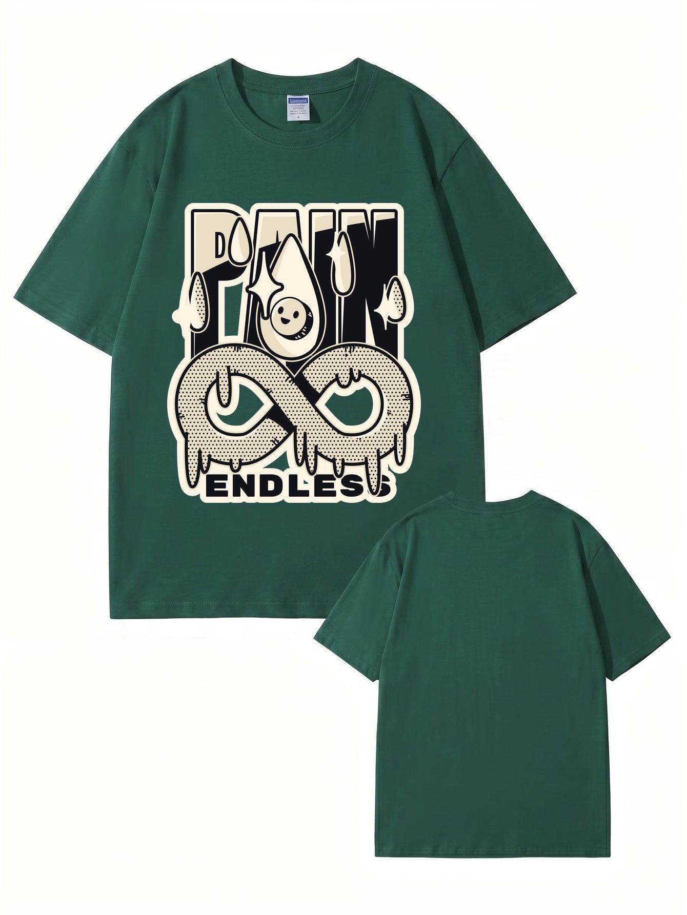 Endless Pain Graphic Print T-Shirt - 22 Colors, Premium 200gsm Cotton