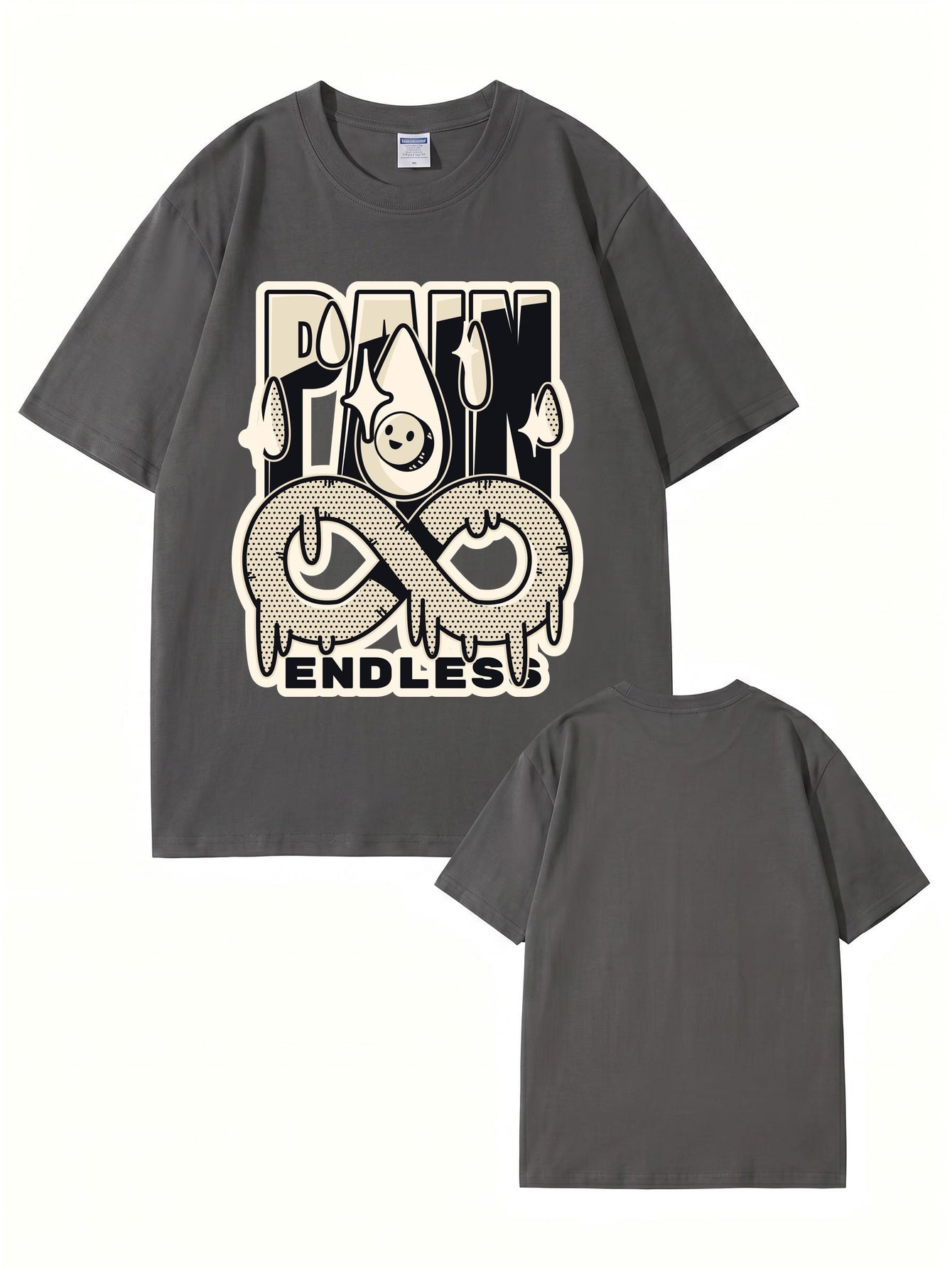 Endless Pain Graphic Print T-Shirt - 22 Colors, Premium 200gsm Cotton