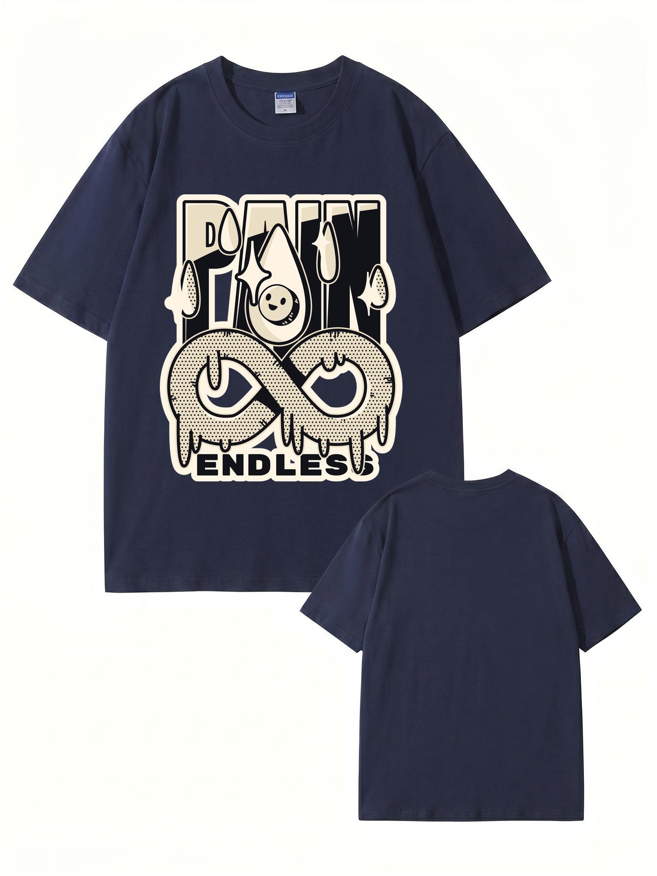 Endless Pain Graphic Print T-Shirt - 22 Colors, Premium 200gsm Cotton