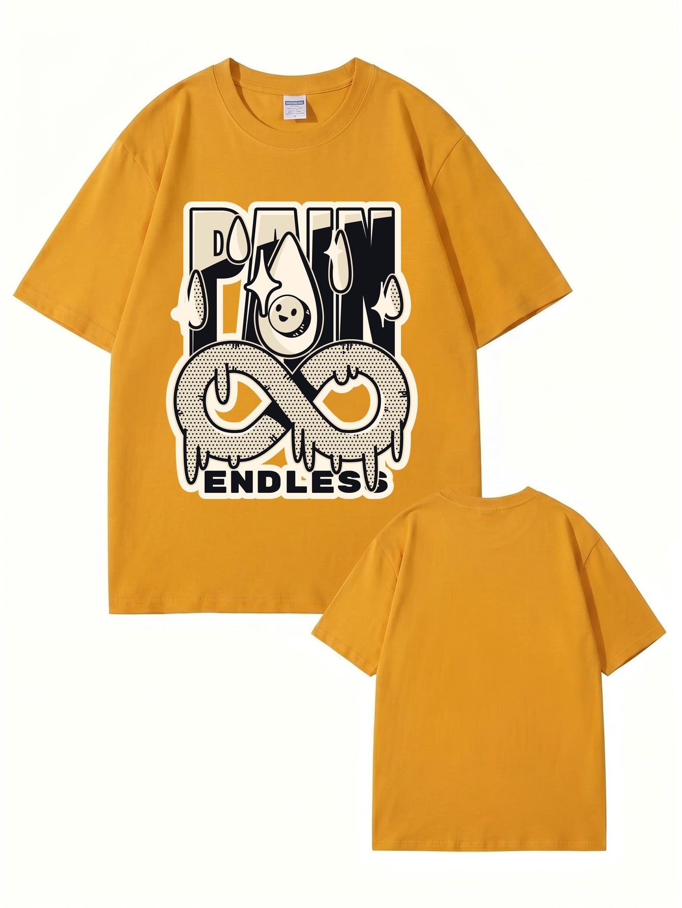 Endless Pain Graphic Print T-Shirt - 22 Colors, Premium 200gsm Cotton