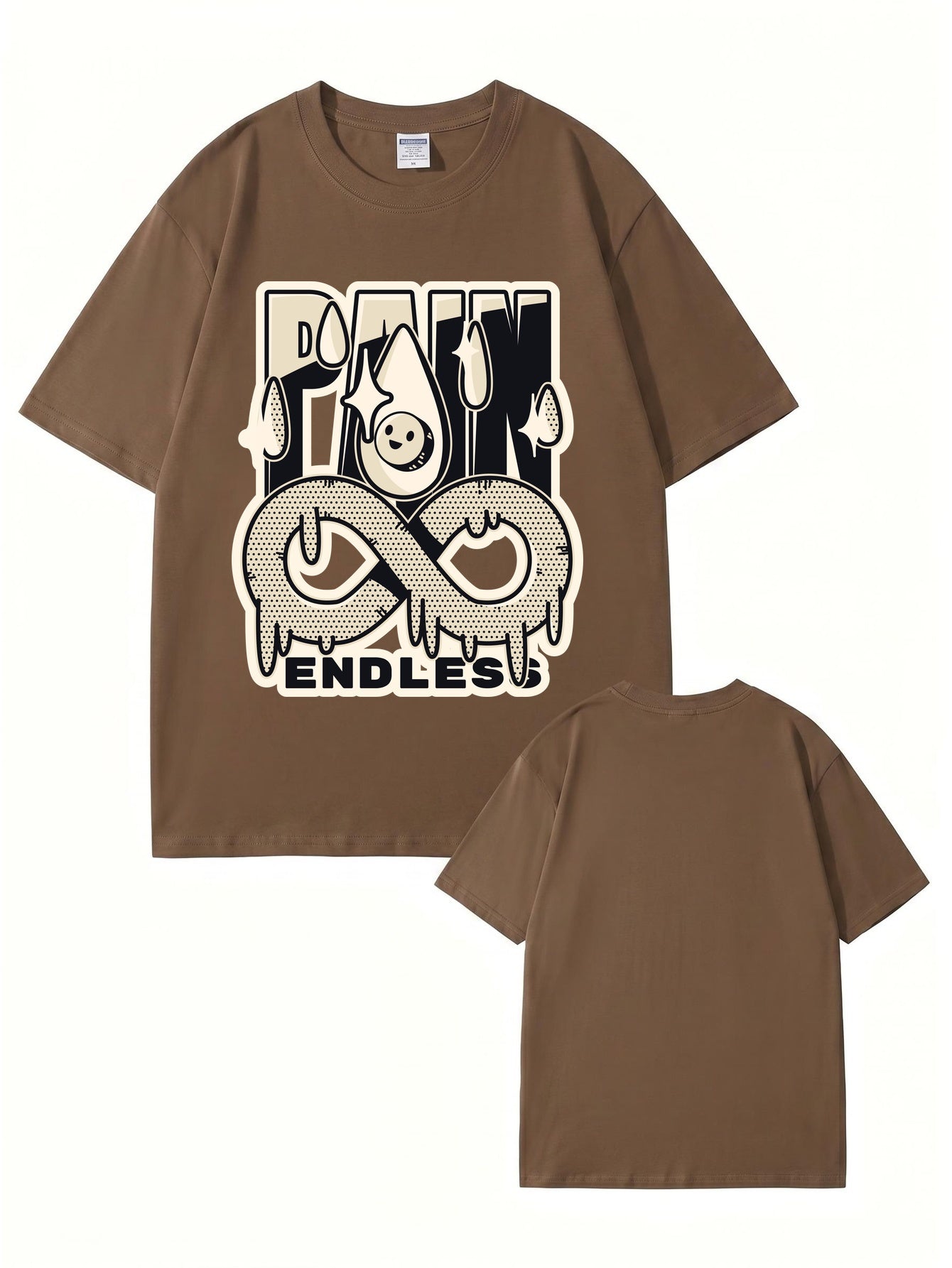 Endless Pain Graphic Print T-Shirt - 22 Colors, Premium 200gsm Cotton