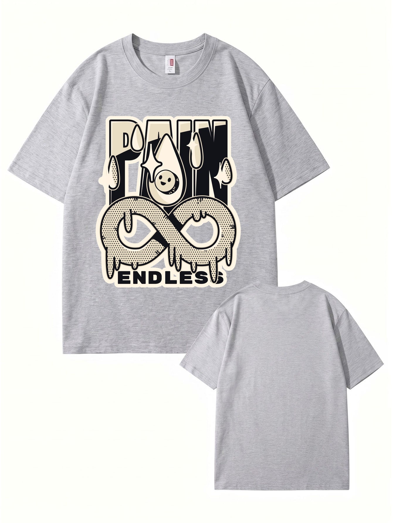 Endless Pain Graphic Print T-Shirt - 22 Colors, Premium 200gsm Cotton