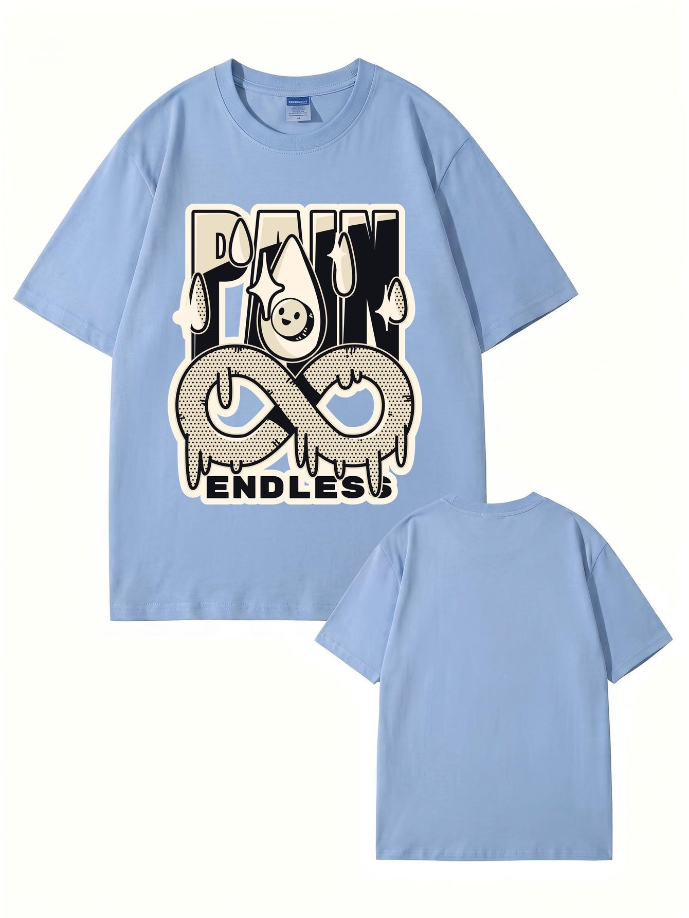 Endless Pain Graphic Print T-Shirt - 22 Colors, Premium 200gsm Cotton