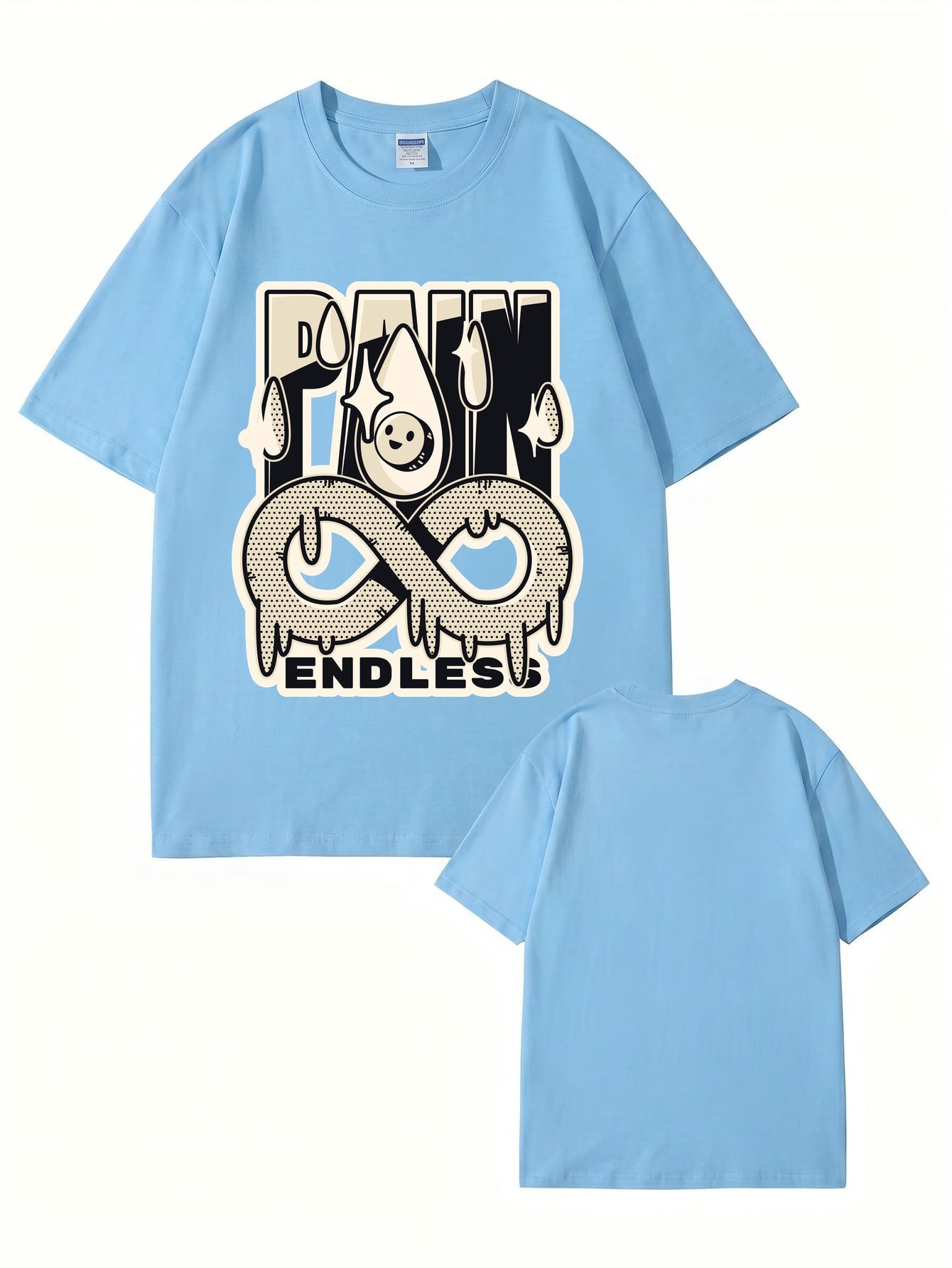 Endless Pain Graphic Print T-Shirt - 22 Colors, Premium 200gsm Cotton