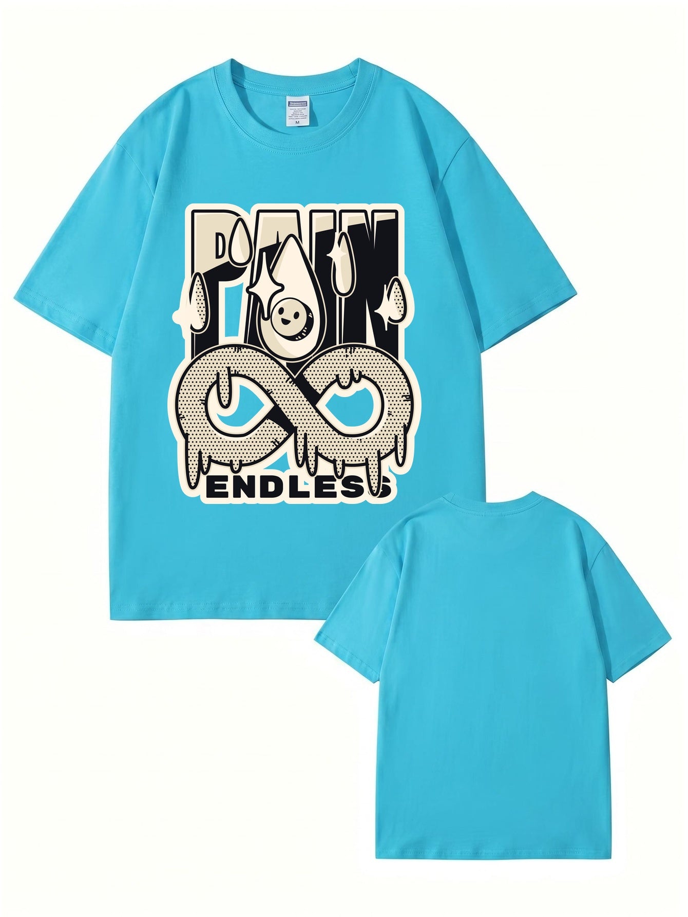 Endless Pain Graphic Print T-Shirt - 22 Colors, Premium 200gsm Cotton