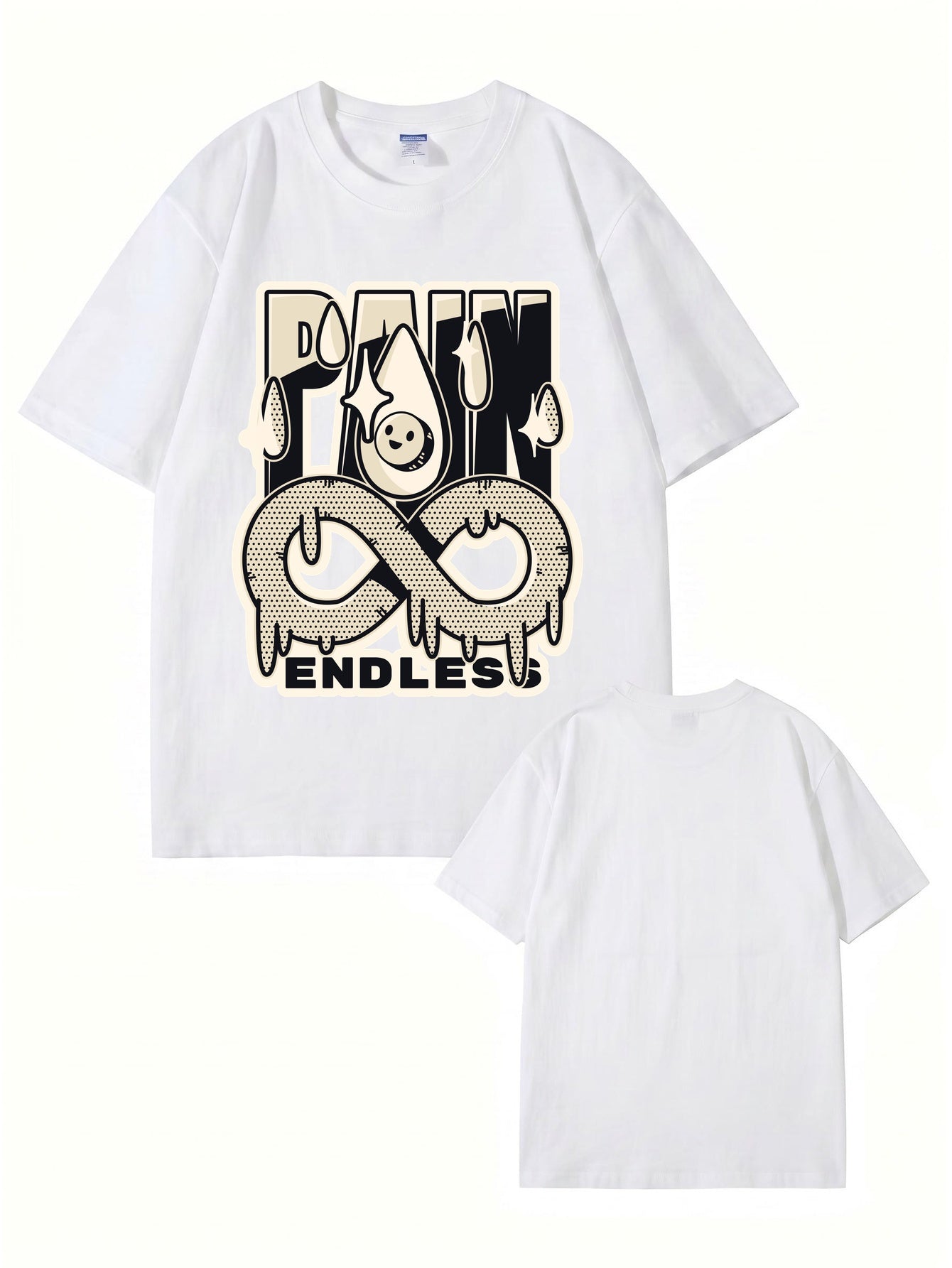 Endless Pain Graphic Print T-Shirt - 22 Colors, Premium 200gsm Cotton