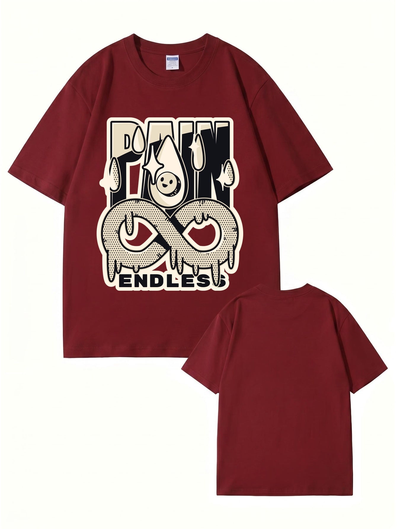 Endless Pain Graphic Print T-Shirt - 22 Colors, Premium 200gsm Cotton