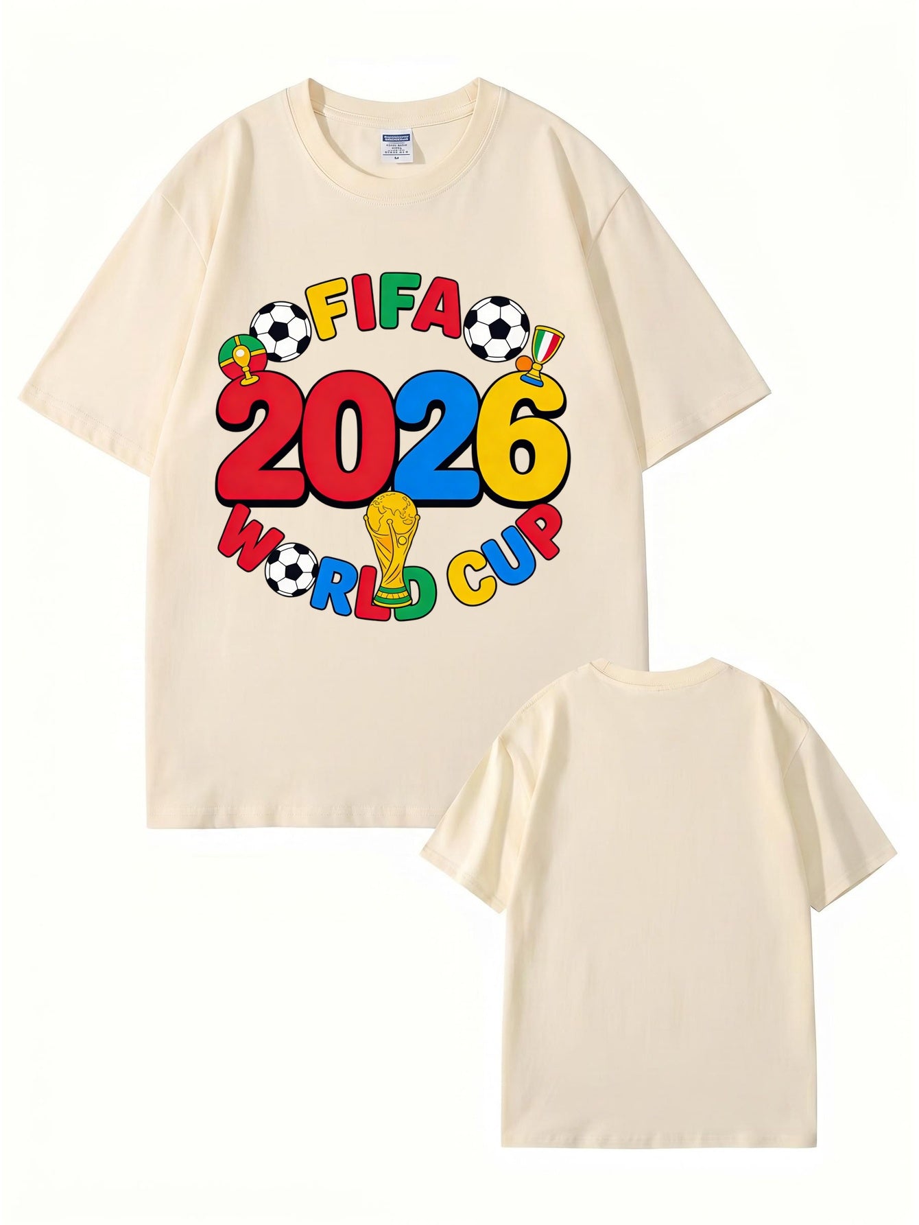 FIFA 2026 World Cup Graphic T-Shirt - Premium Cotton Soccer Fan Apparel