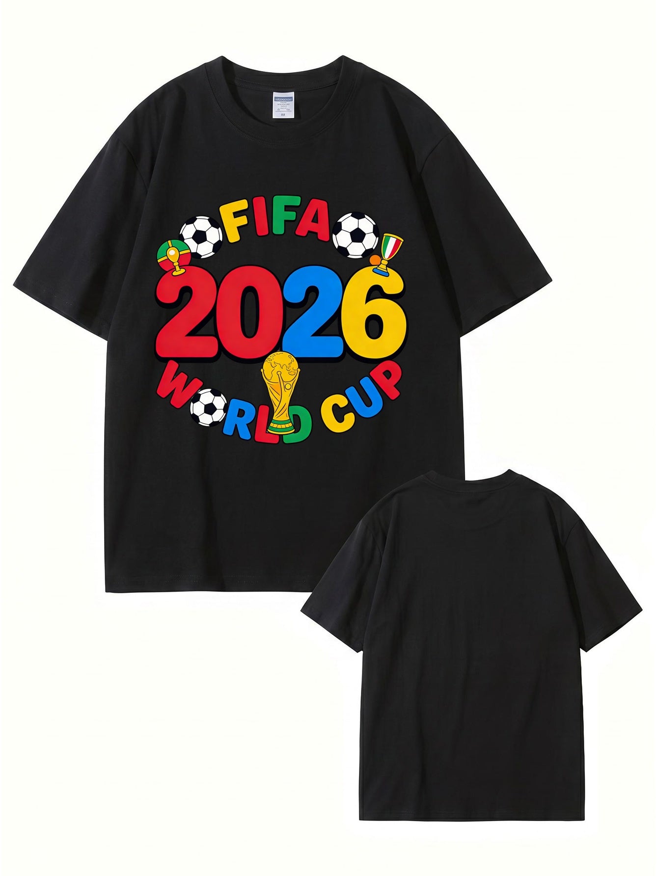 FIFA 2026 World Cup Graphic T-Shirt - Premium Cotton Soccer Fan Apparel