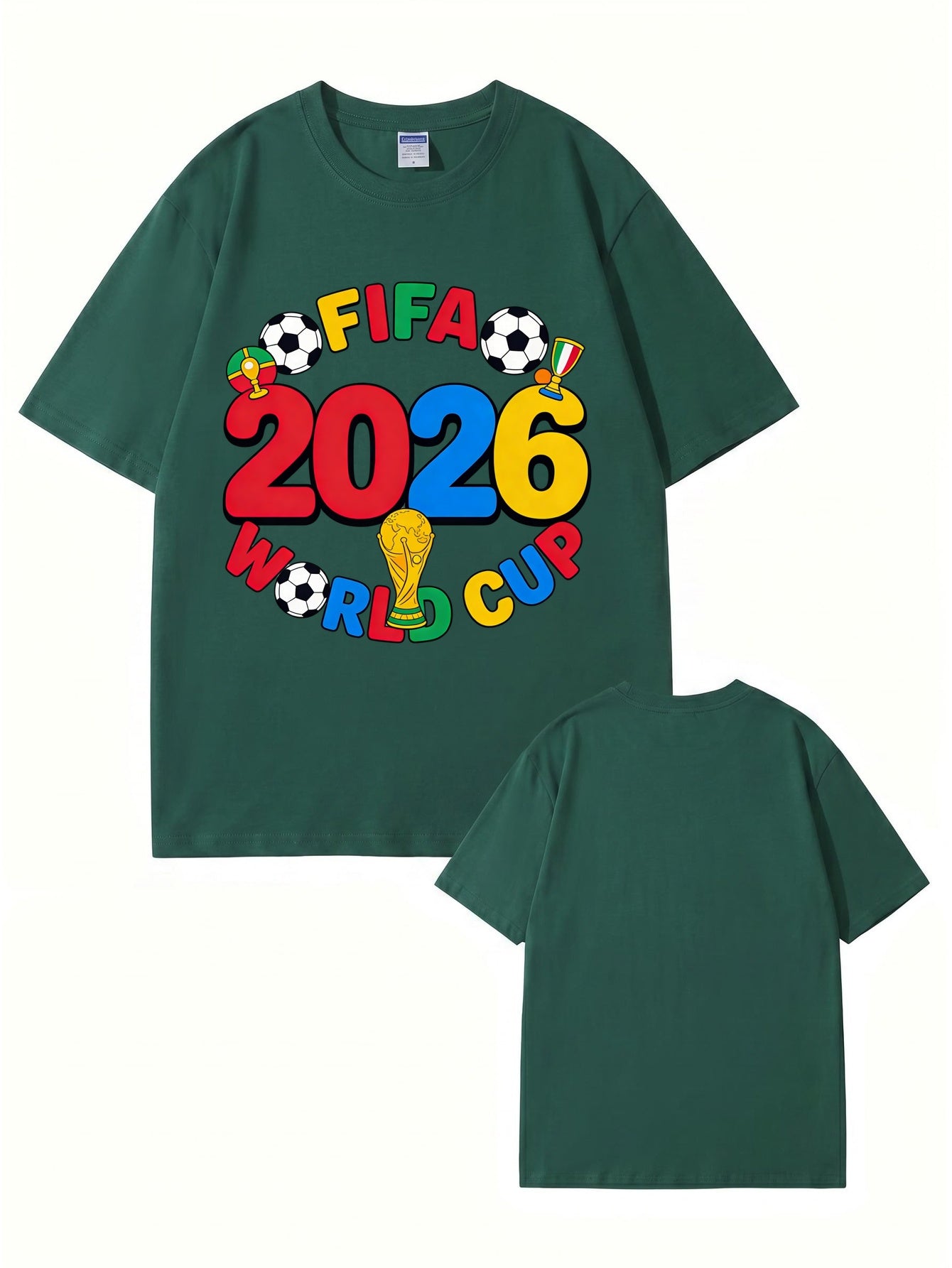 FIFA 2026 World Cup Graphic T-Shirt - Premium Cotton Soccer Fan Apparel