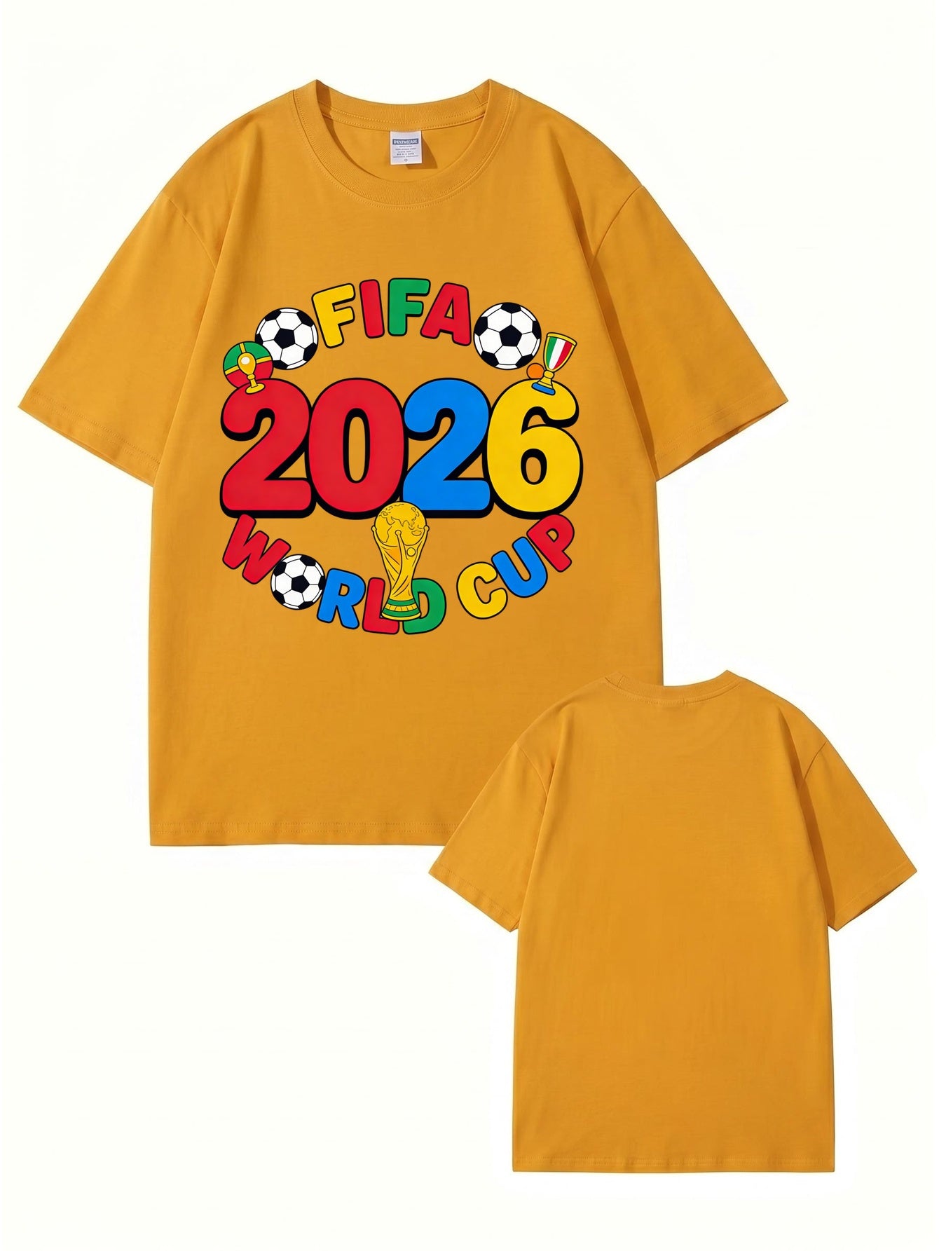 FIFA 2026 World Cup Graphic T-Shirt - Premium Cotton Soccer Fan Apparel
