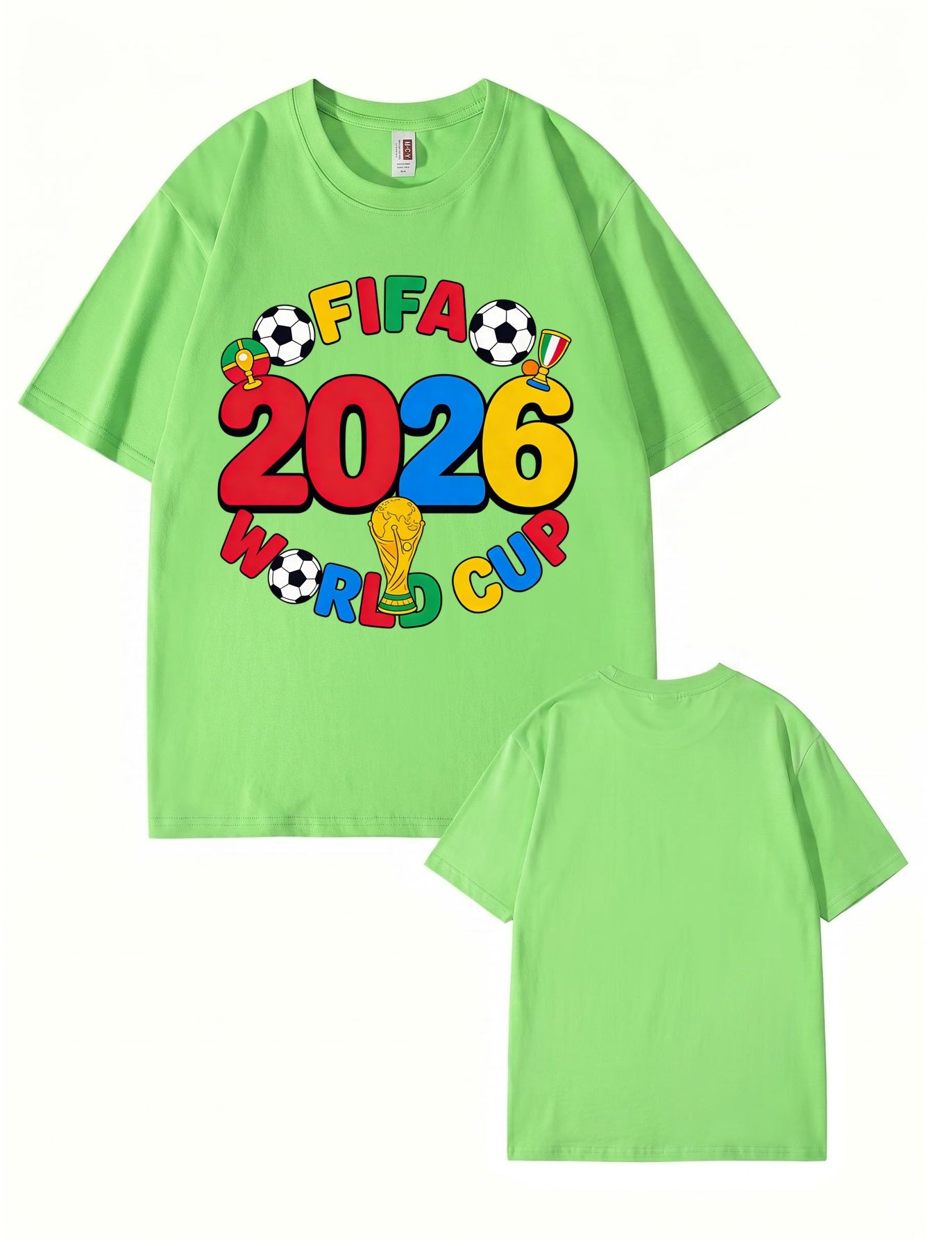 FIFA 2026 World Cup Graphic T-Shirt - Premium Cotton Soccer Fan Apparel