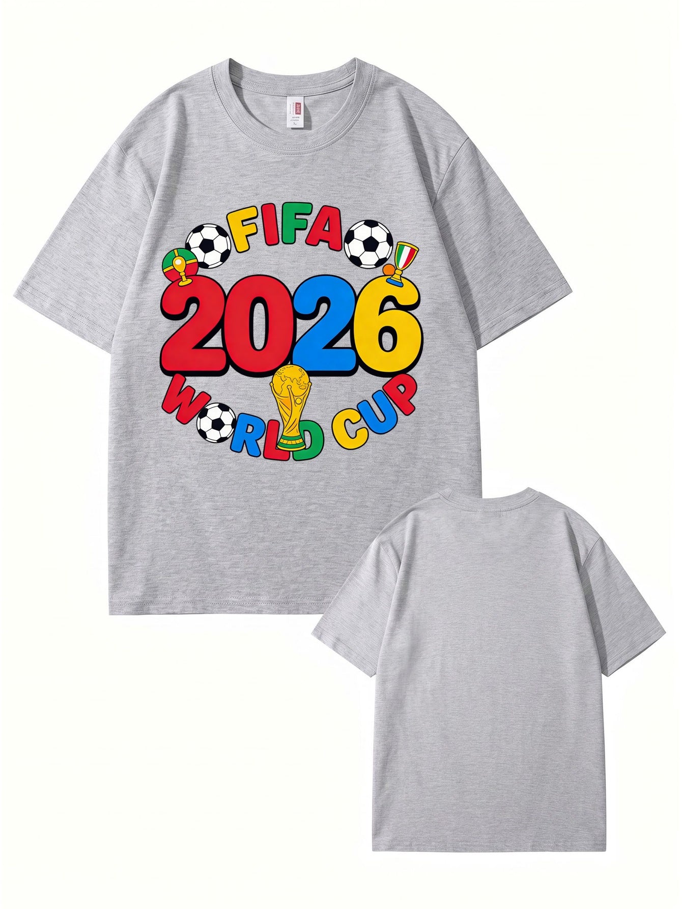 FIFA 2026 World Cup Graphic T-Shirt - Premium Cotton Soccer Fan Apparel