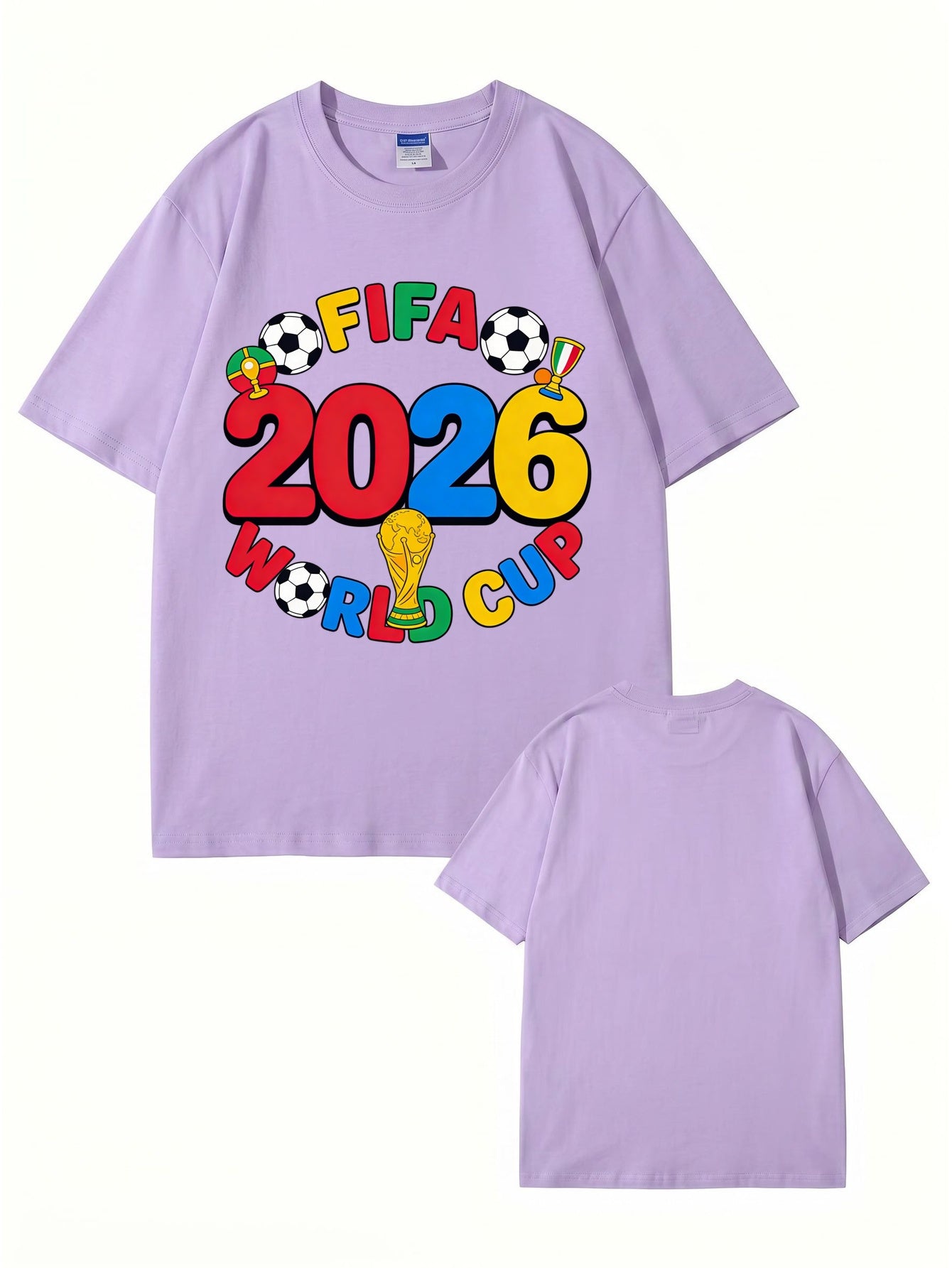 FIFA 2026 World Cup Graphic T-Shirt - Premium Cotton Soccer Fan Apparel