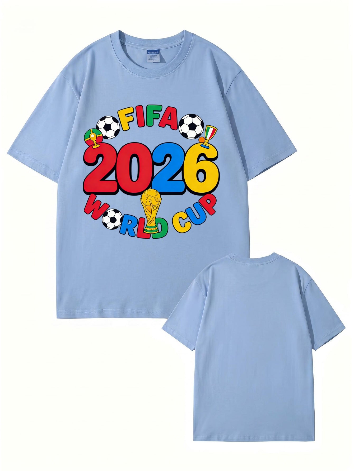 FIFA 2026 World Cup Graphic T-Shirt - Premium Cotton Soccer Fan Apparel