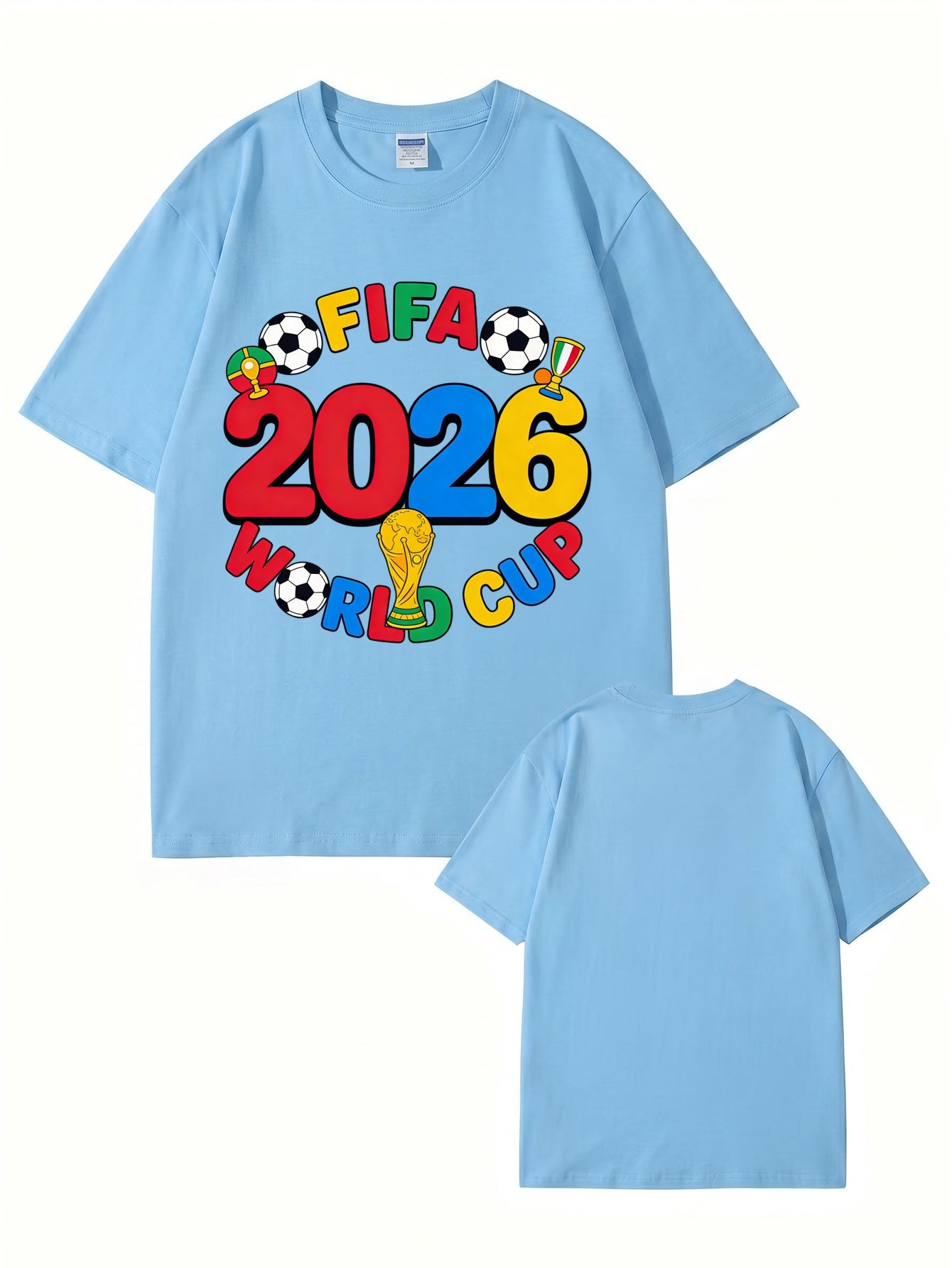 FIFA 2026 World Cup Graphic T-Shirt - Premium Cotton Soccer Fan Apparel